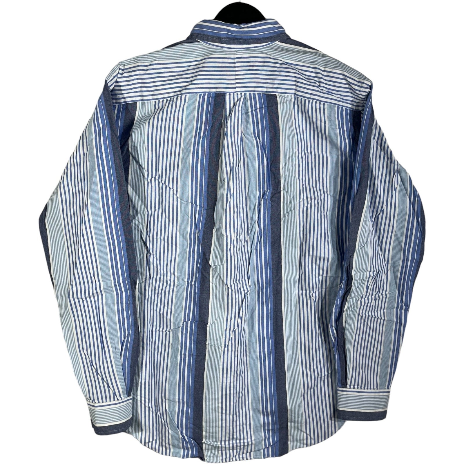 Collection of Ralph Lauren Classic Fit Striped Long Sleeve Dress Shirt in a gallery layout