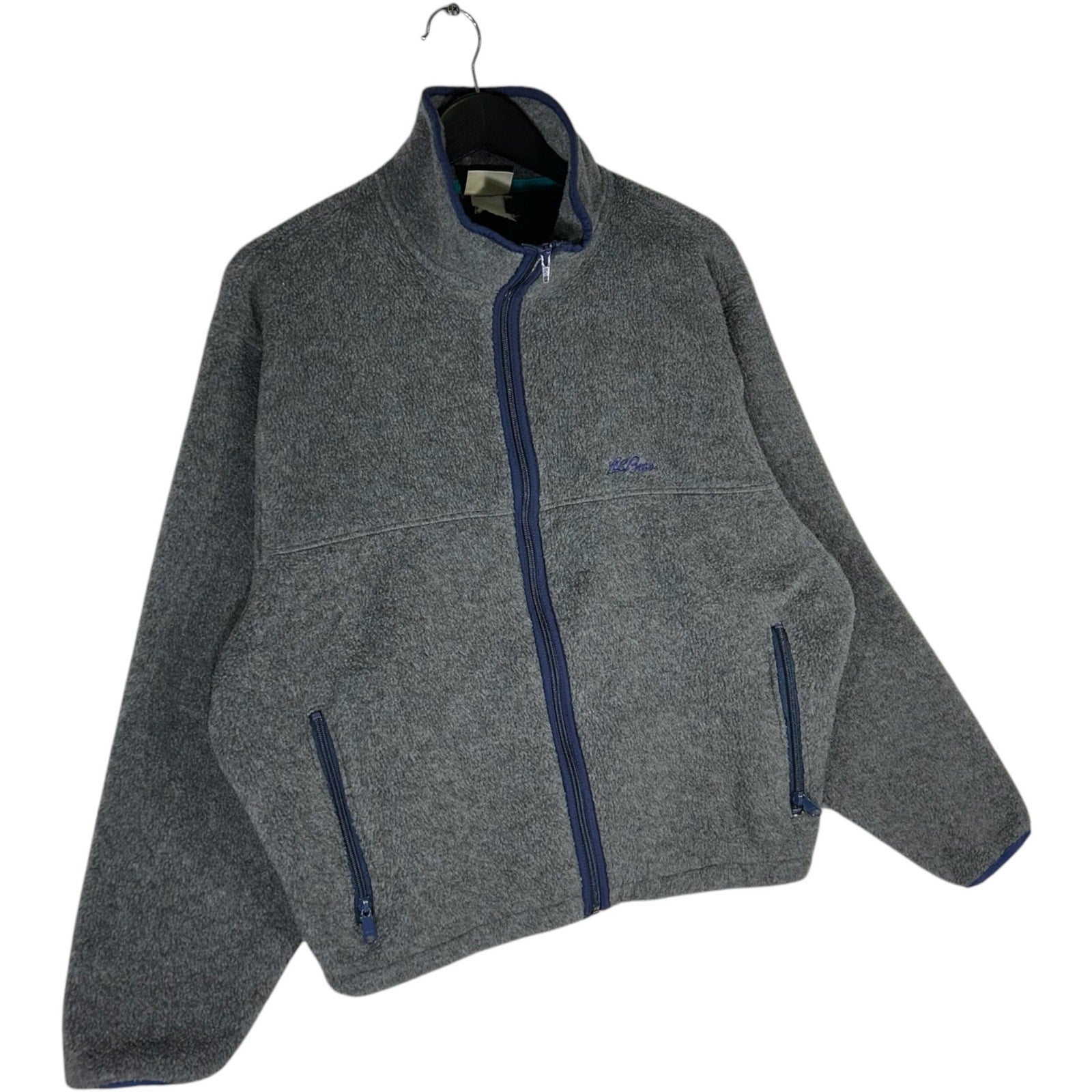 Collection of L.L. Bean Mini Embroidered Logo Full Zip Fleece in a gallery layout