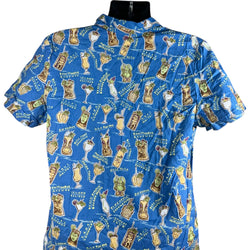 Collection of Hawaiian Drink Short Sleeve Button Up in a gallery layout