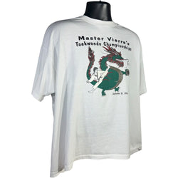 Collection of Vintage Master Vierra's Taekwondo Championships Tee 1996 in a gallery layout