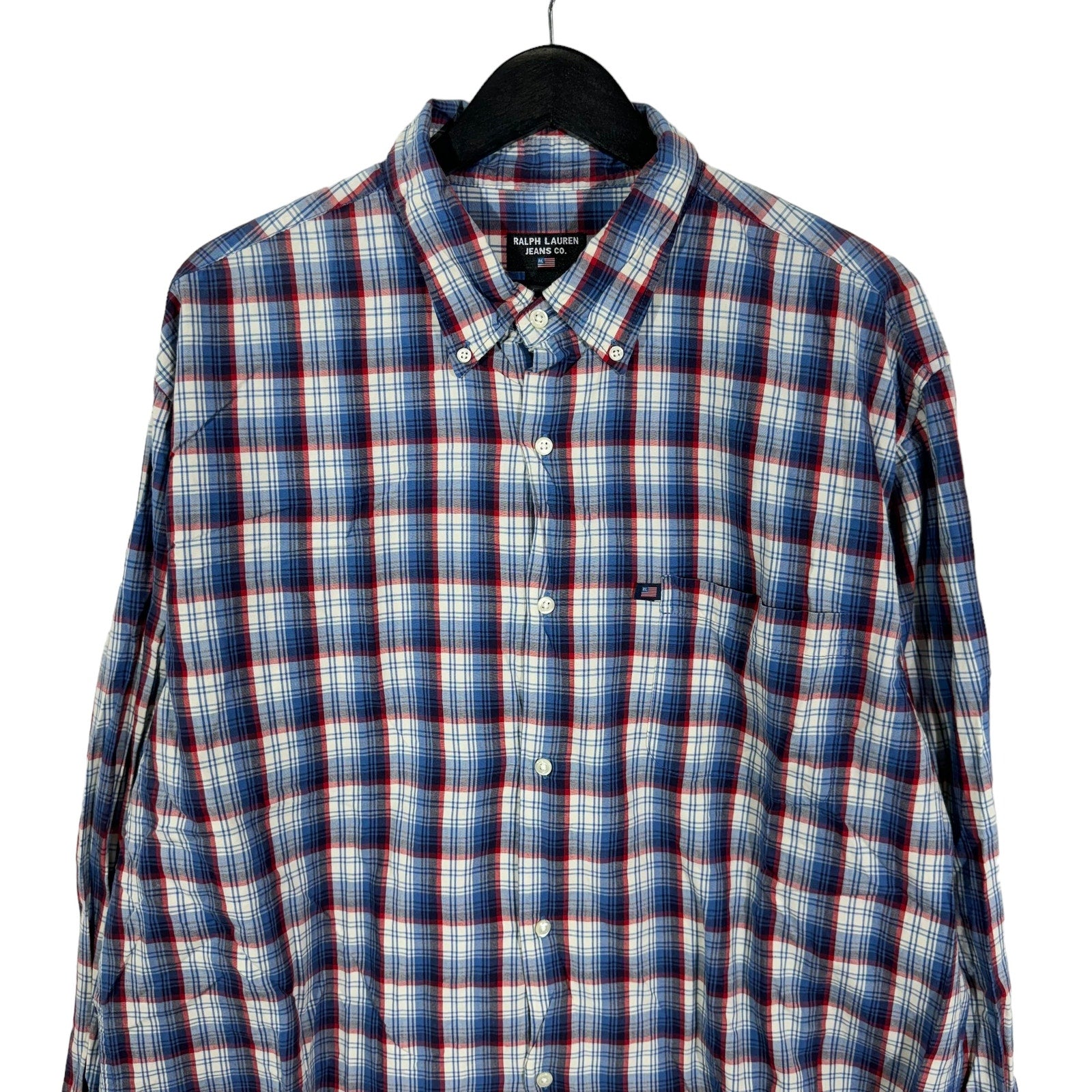 Collection of Ralph Lauren Jeans Co. Plaid Dress Shirt in a gallery layout