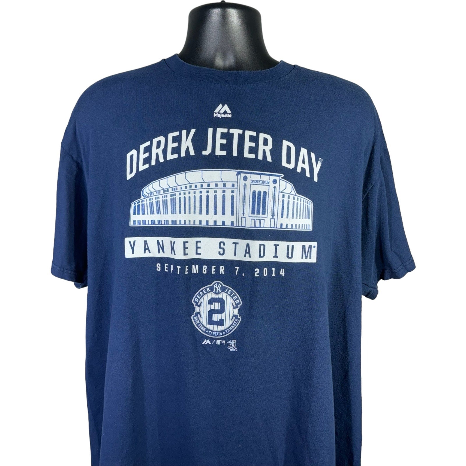 Collection of Majestic MLB New York Yankees Derek Jeter Day Tee in a gallery layout