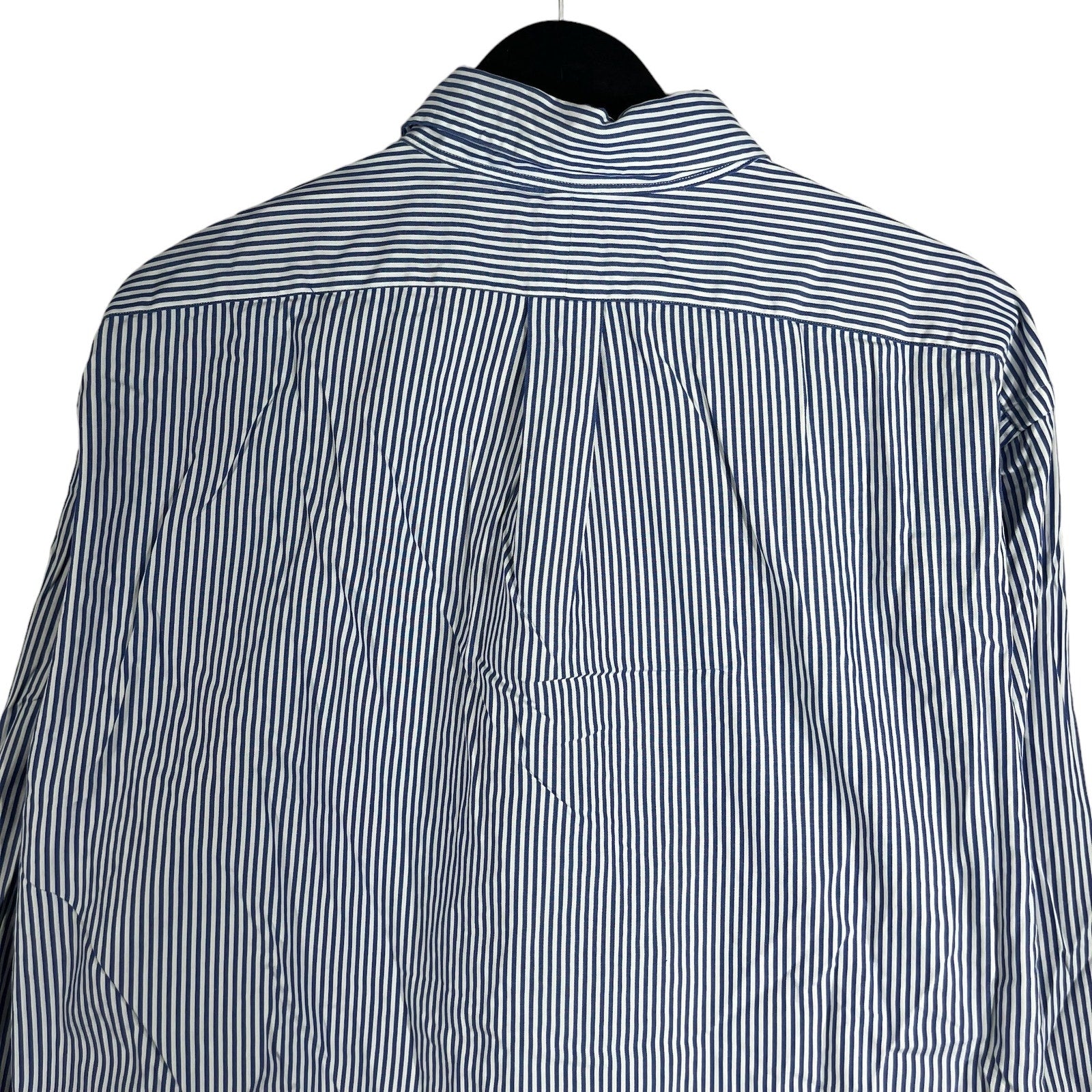 Collection of Ralph Lauren Classic Fit Striped Long Sleeve Dress Shirt in a gallery layout