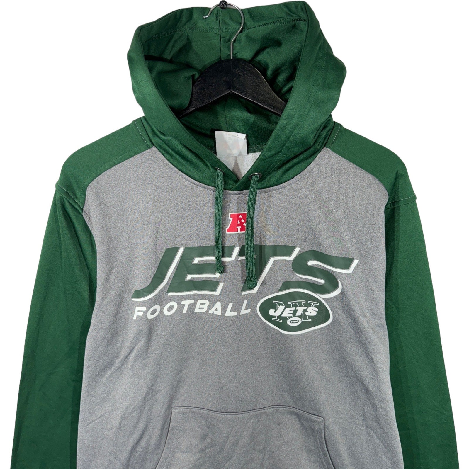 Collection of NFL Jets Football Pullover Hoodie in a gallery layout