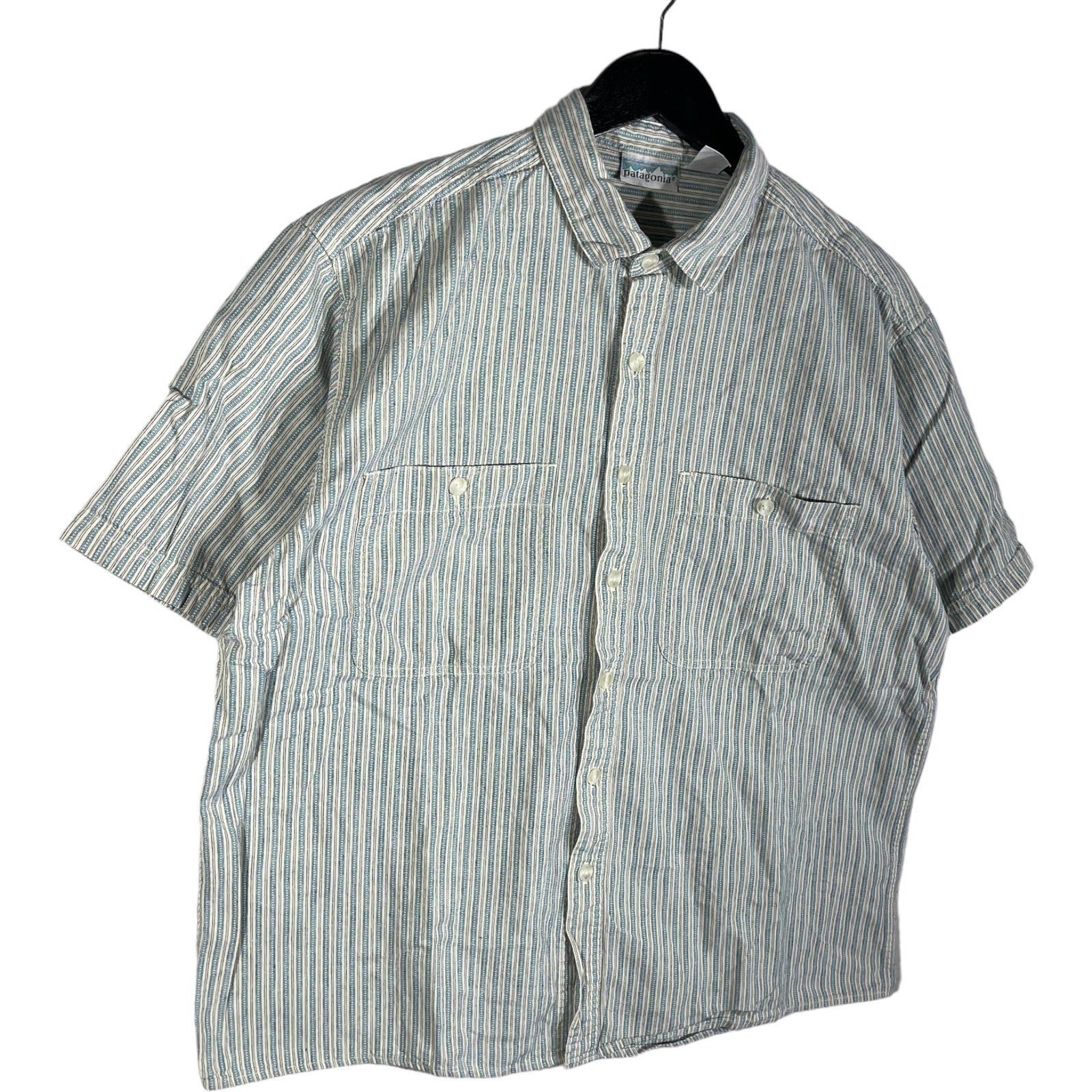 Collection of Patagonia Striped Short Sleeve Button Up in a gallery layout