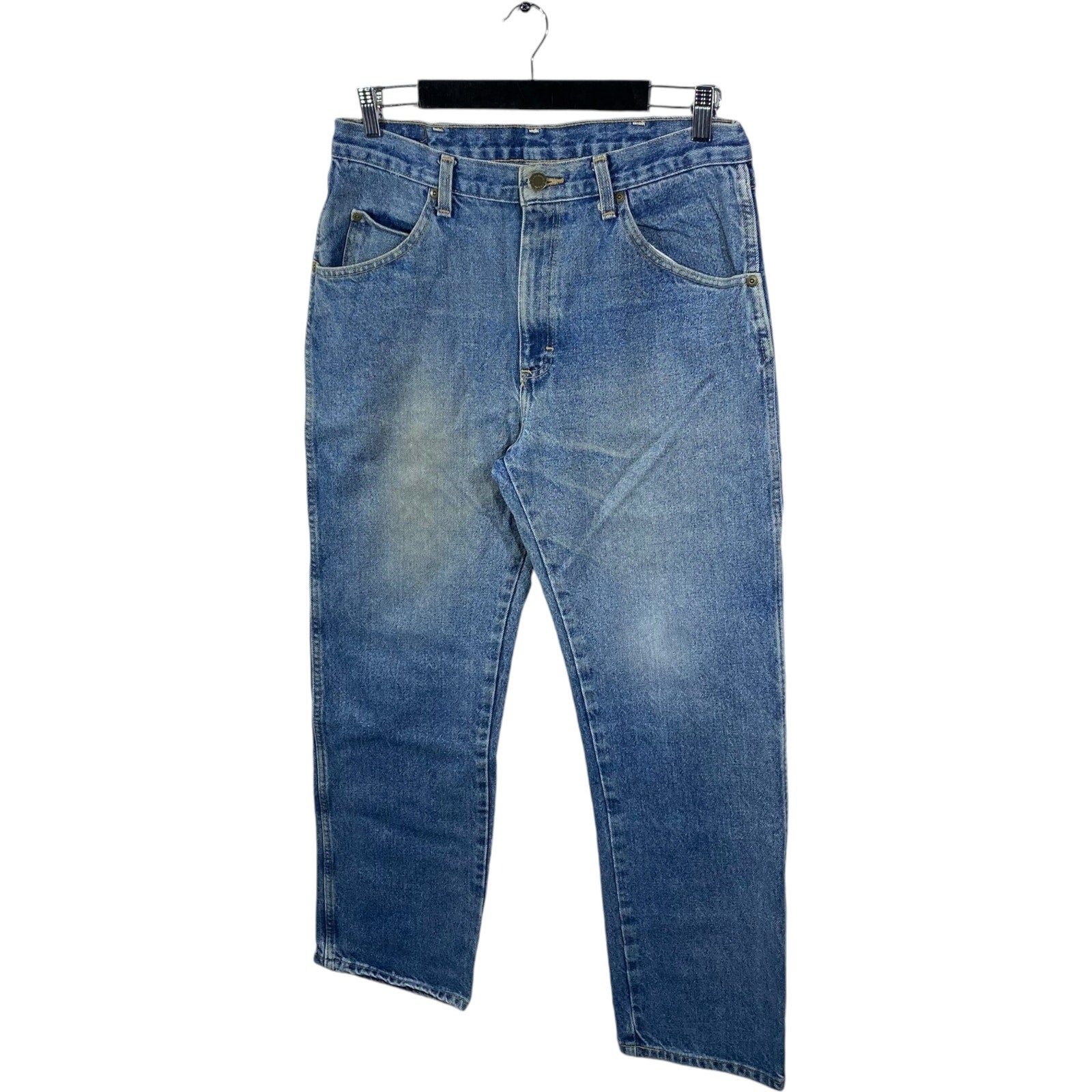 Collection of Wrangler Denim Straight Leg Jeans in a gallery layout