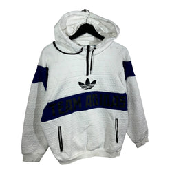 Collection of Adidas Embossed Geometric Pattern 1/4 Zip Hoodie in a gallery layout