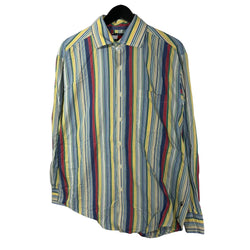 Collection of Tommy Hilfiger Striped Dress Shirt in a gallery layout