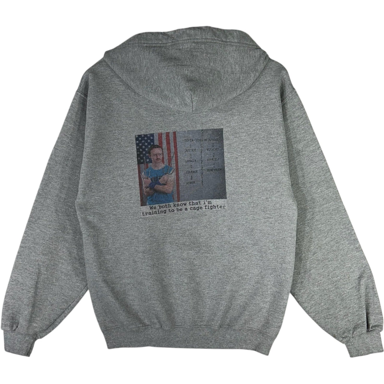 Collection of Napoleon Dynamite "Training To Be A Cage Fighter" Hoodie in a gallery layout