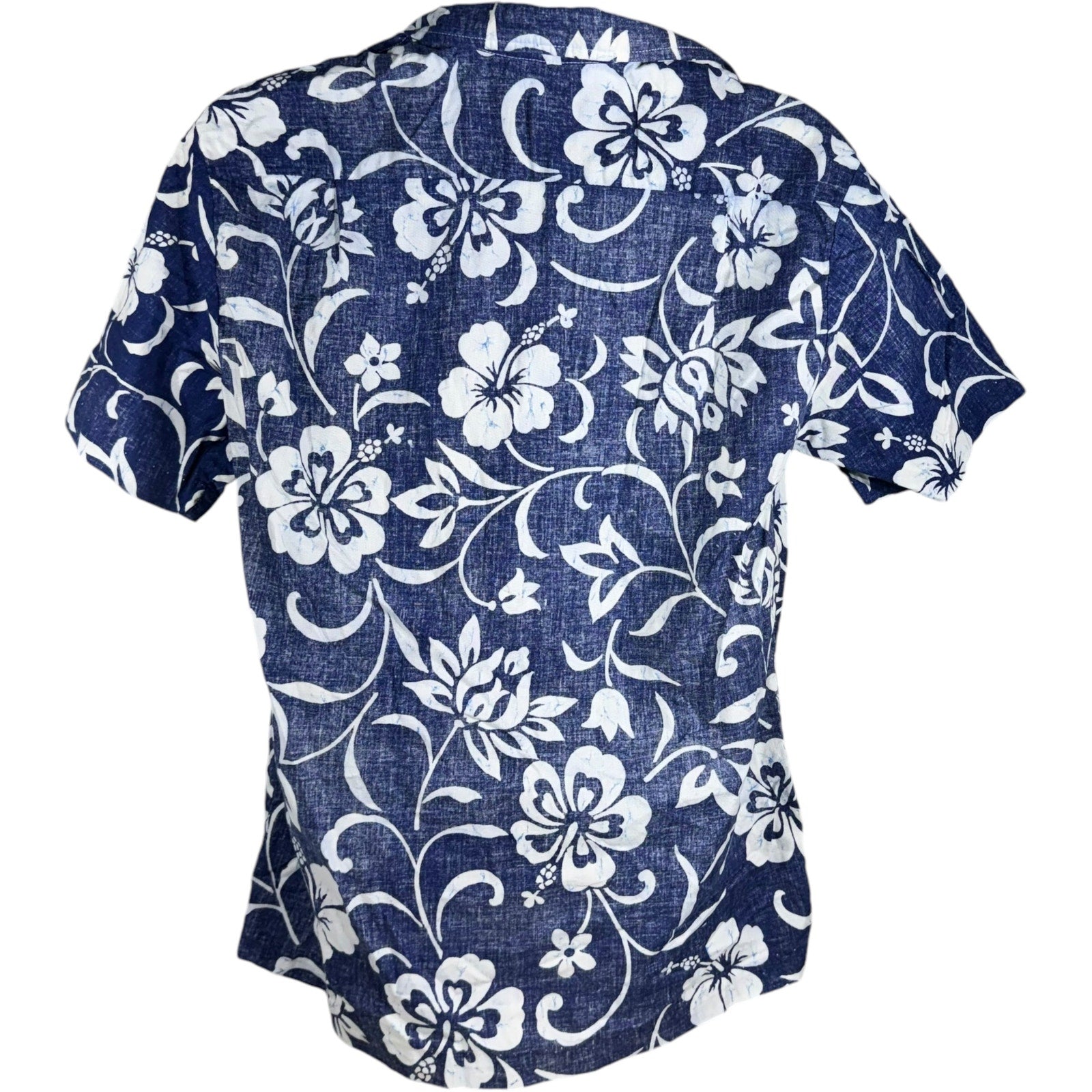 Collection of Kai Nani Button Up Short Sleeve Floral Hawaiian Shirt in a gallery layout