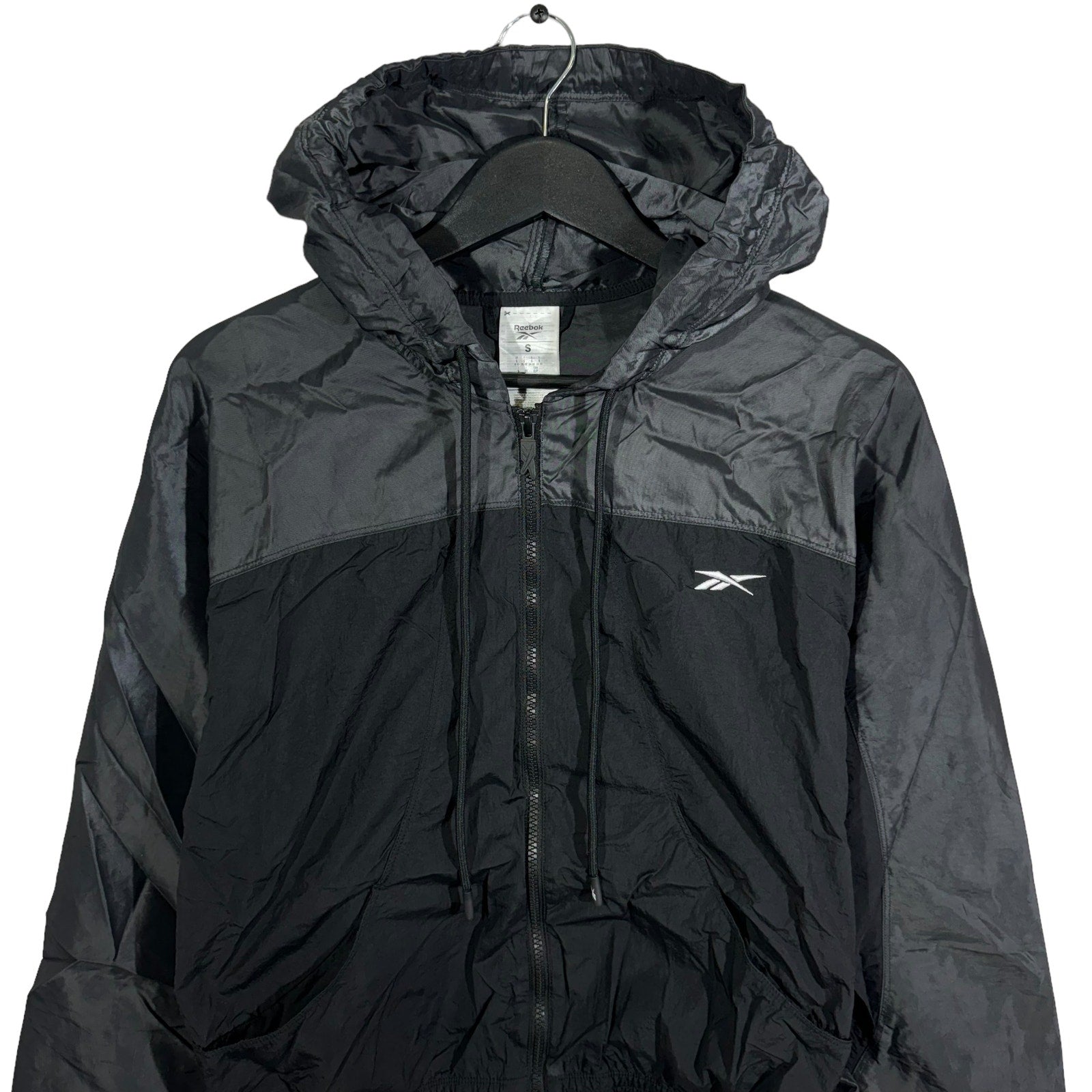 Collection of Reebok Full Zip Hooded Nylon Jacket in a gallery layout