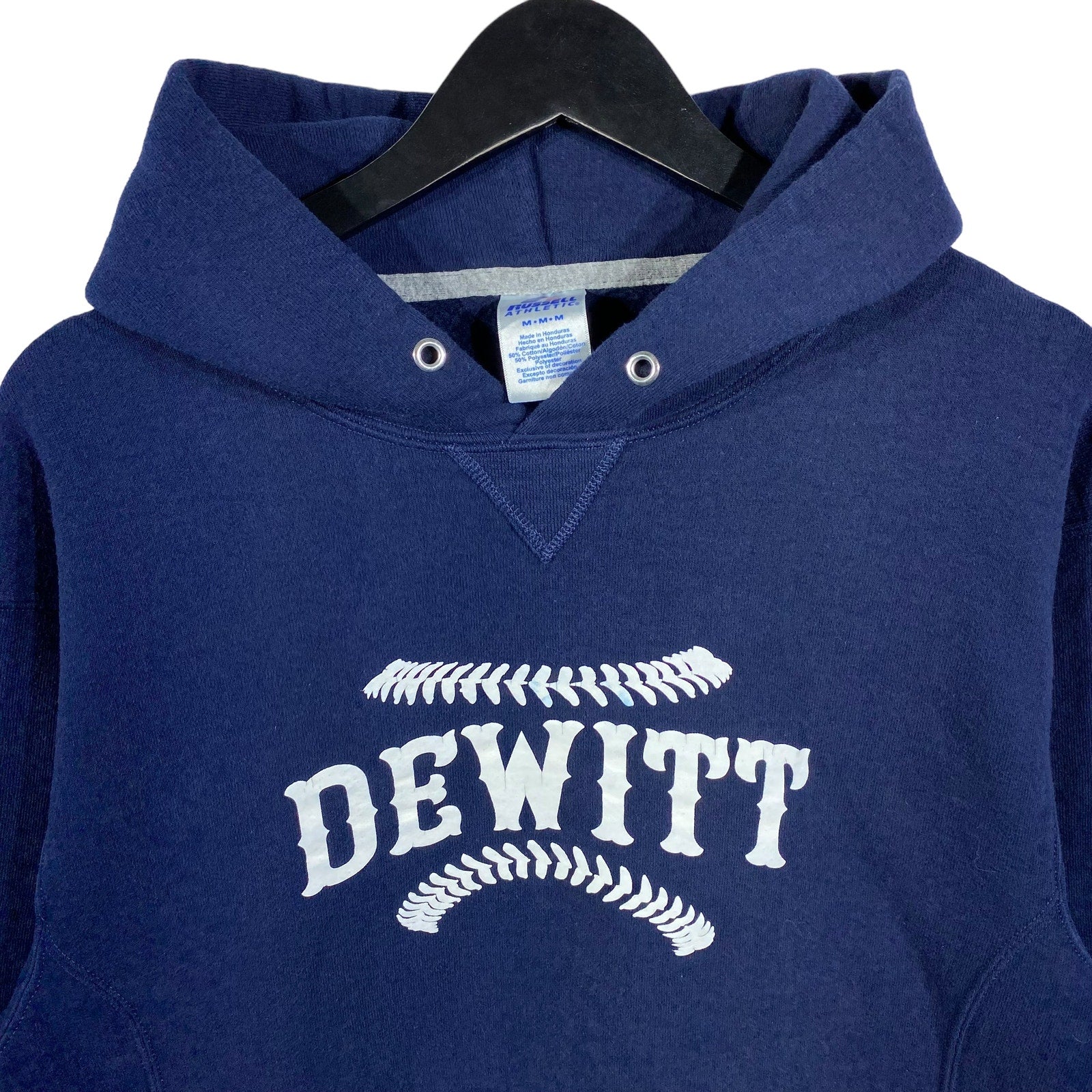 Collection of Russell Athletic Dewitt Baseball Hoodie in a gallery layout