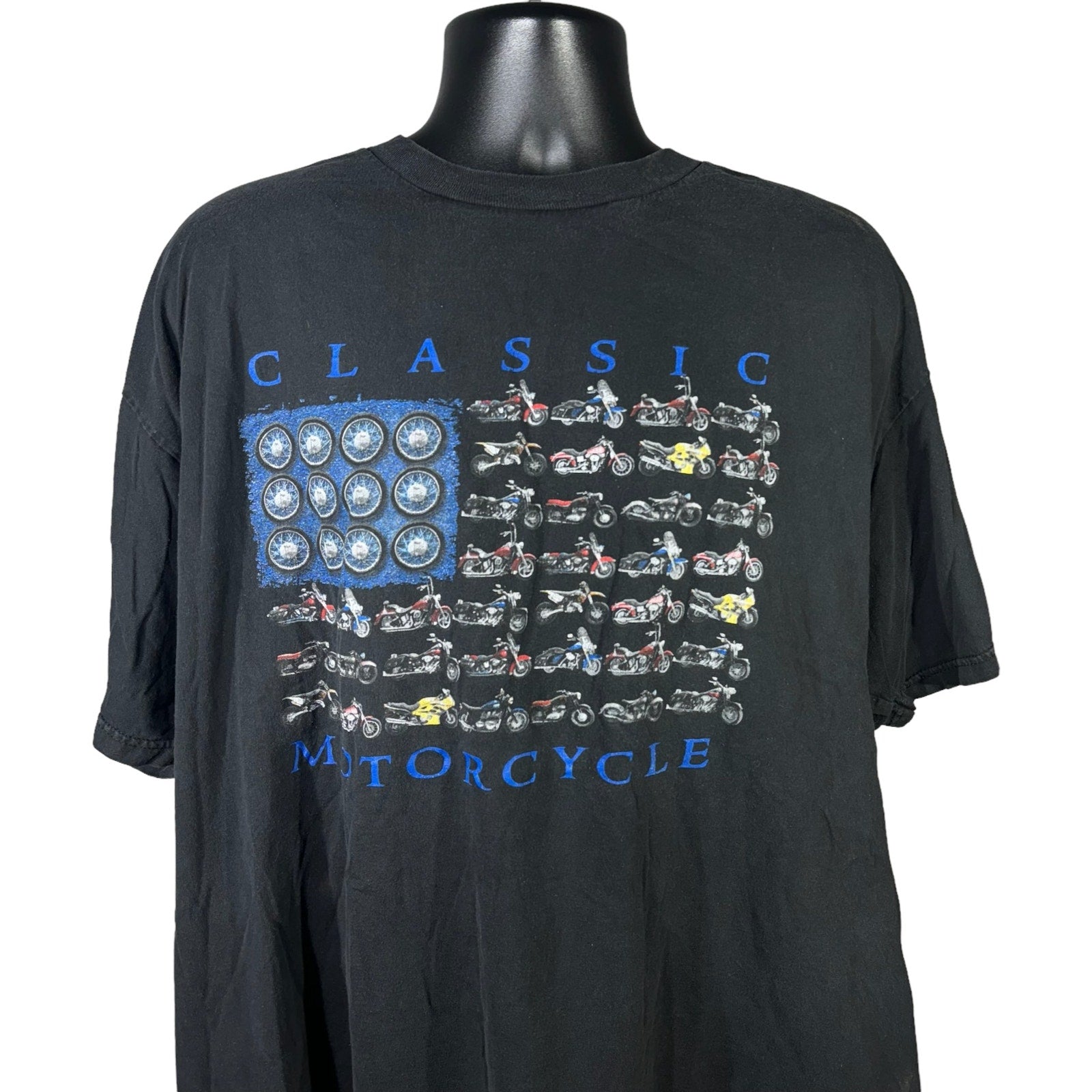 Collection of Classic Motorcycles Flag Tee in a gallery layout