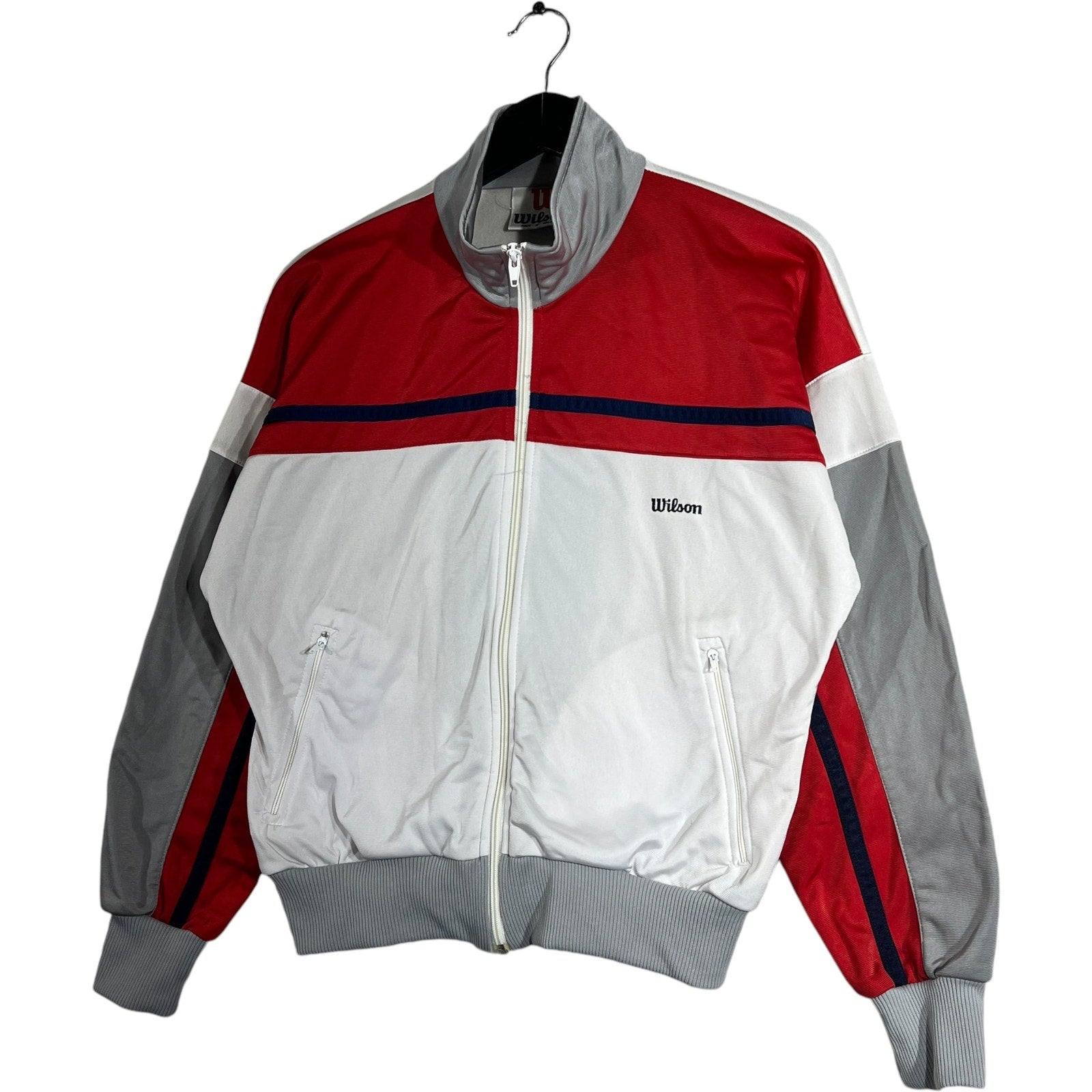 Collection of Wilson Colorblock Tennis Light Jacket in a gallery layout