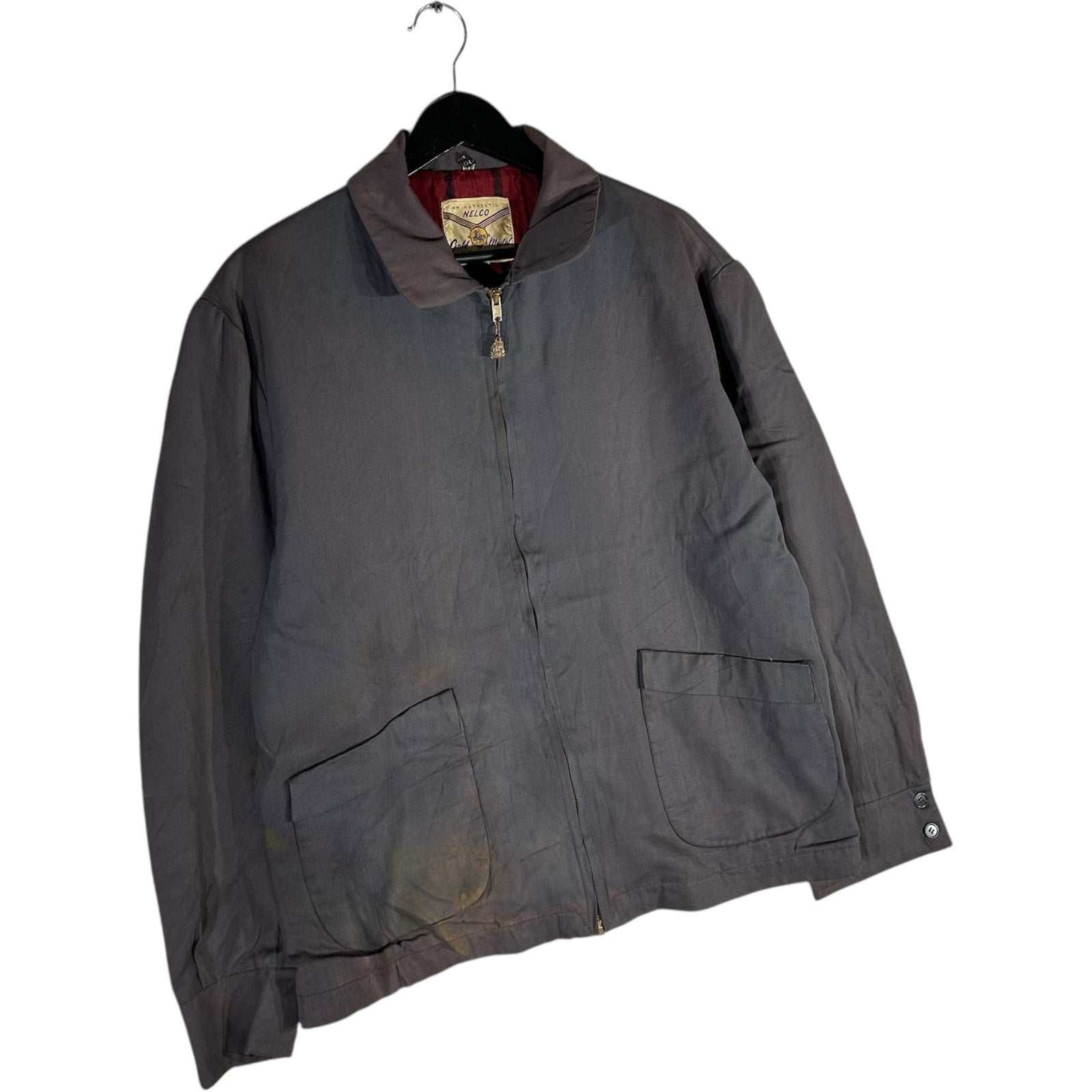 Collection of Vintage Nelco Gold Medal Full Zip Collard Light Jacket in a gallery layout