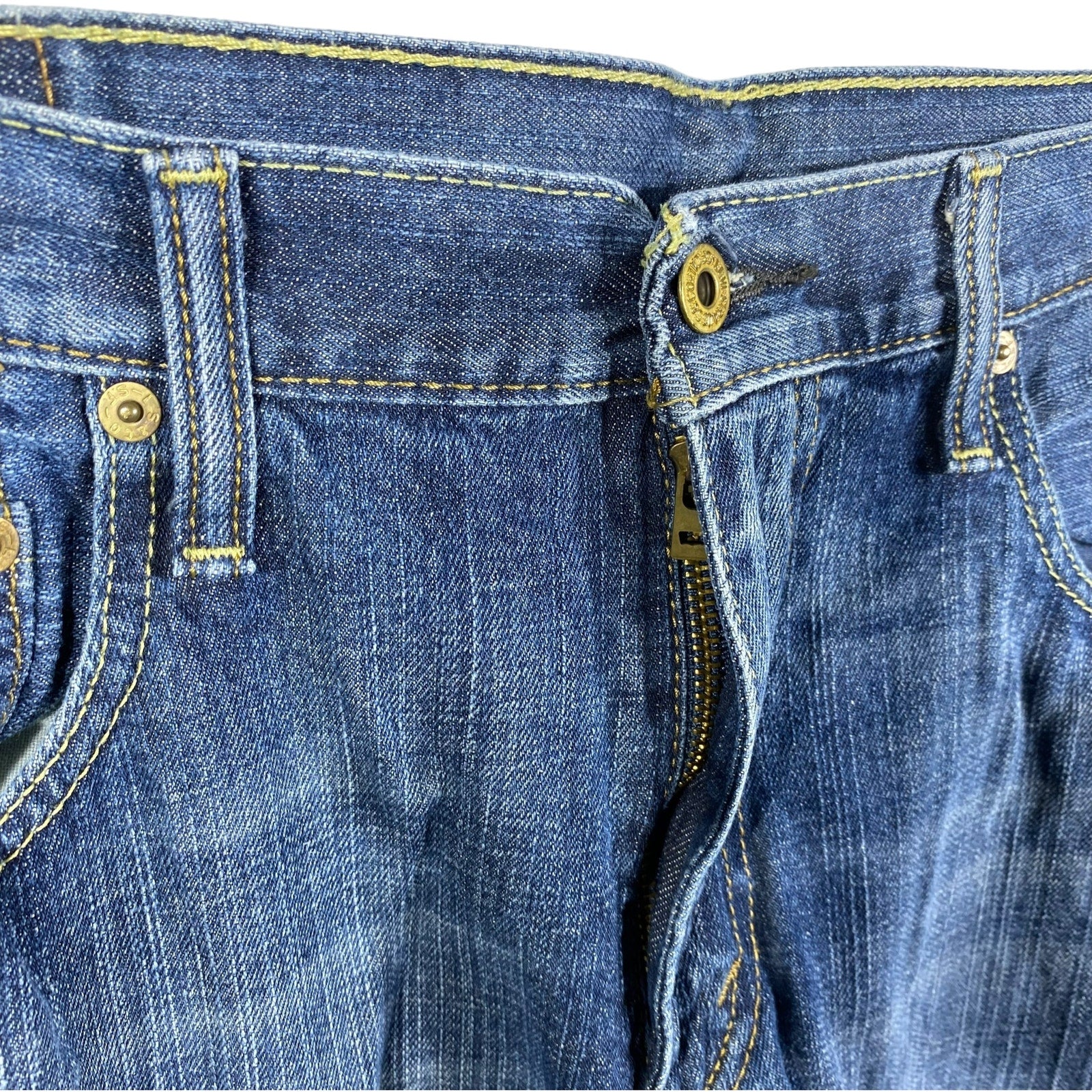 Collection of Levis 569 Zip Fly Straight Leg Denim Pants in a gallery layout