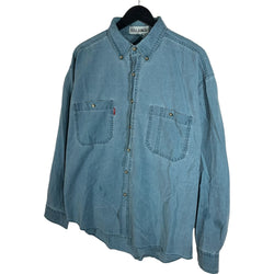 Collection of Bugle Boy Denim Long Sleeve Button Down in a gallery layout