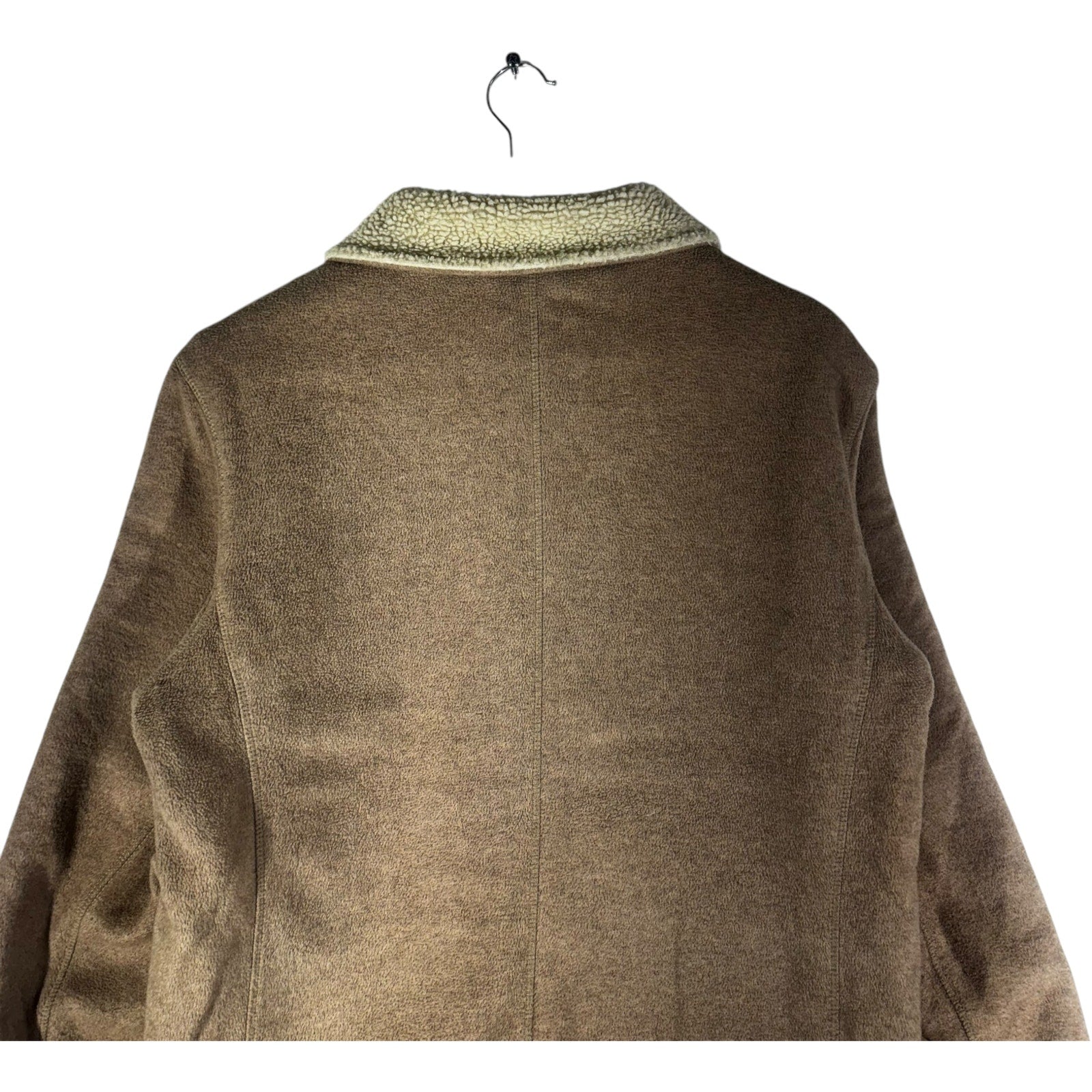 Collection of J.Crew Shearling Collared Coat Jacket in a gallery layout