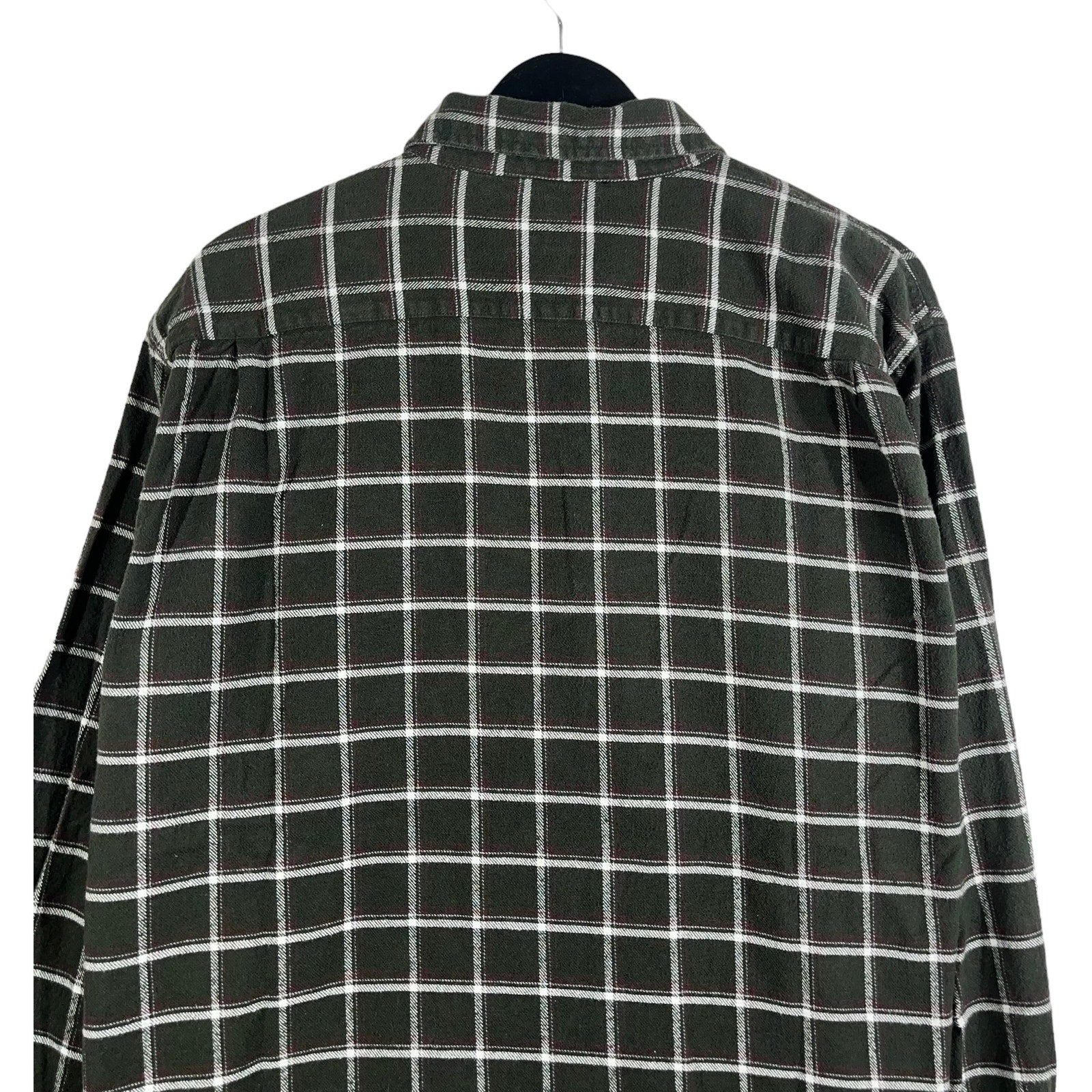 Collection of Wrangler Premium Quality Plaid Long Sleeve Flannel in a gallery layout
