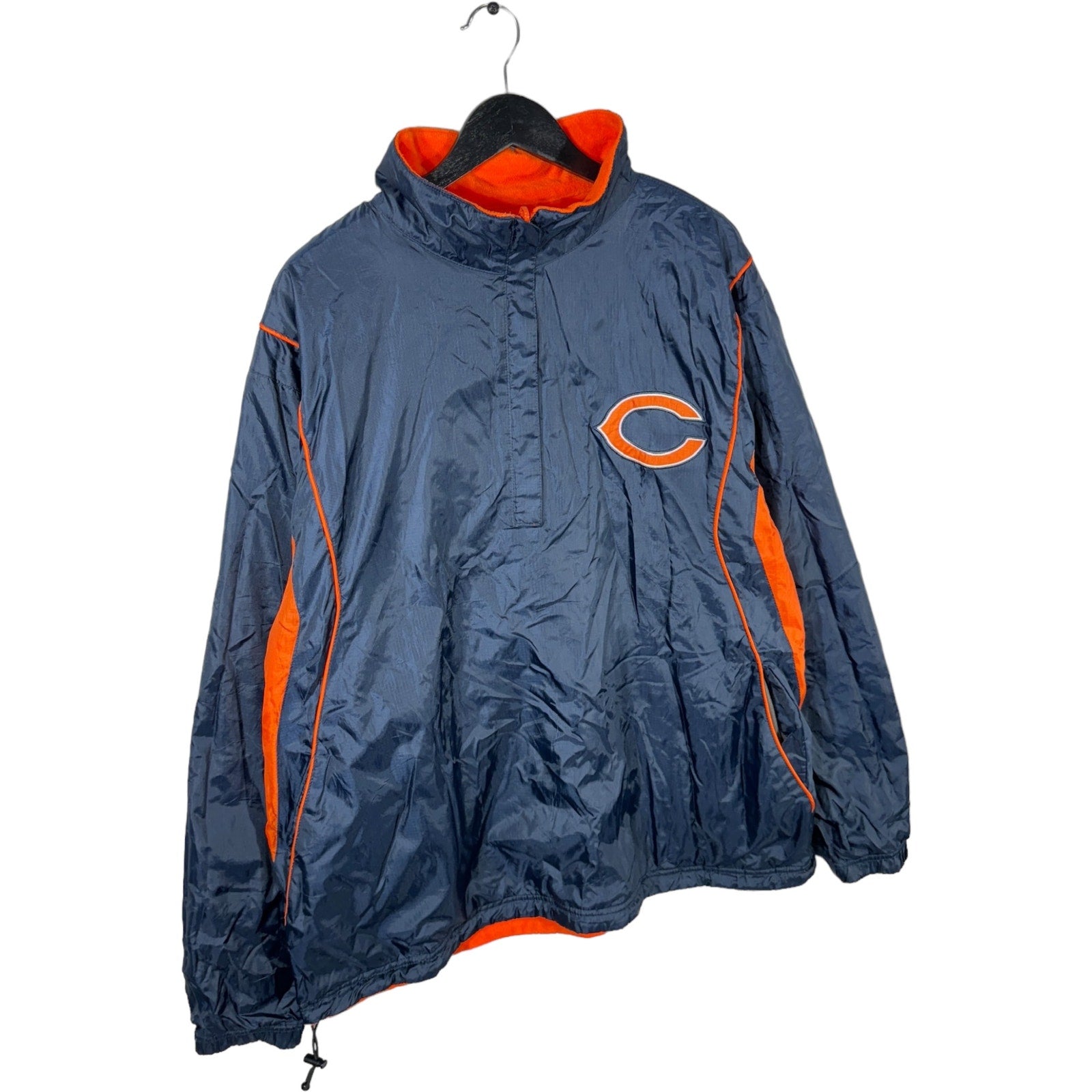 Collection of Chicago Bears Reversible 1/4 Zip NFL Pullover in a gallery layout