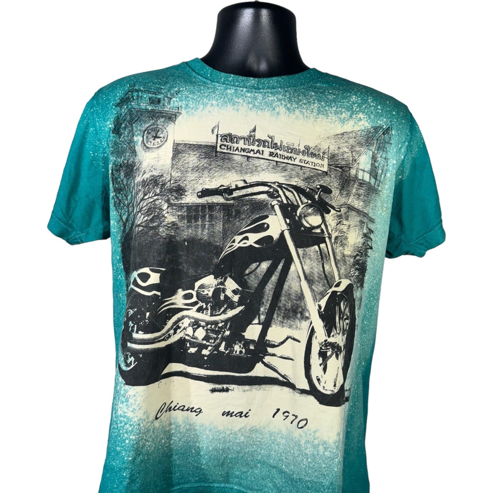 Collection of Railway Station Motorcycle Tee in a gallery layout