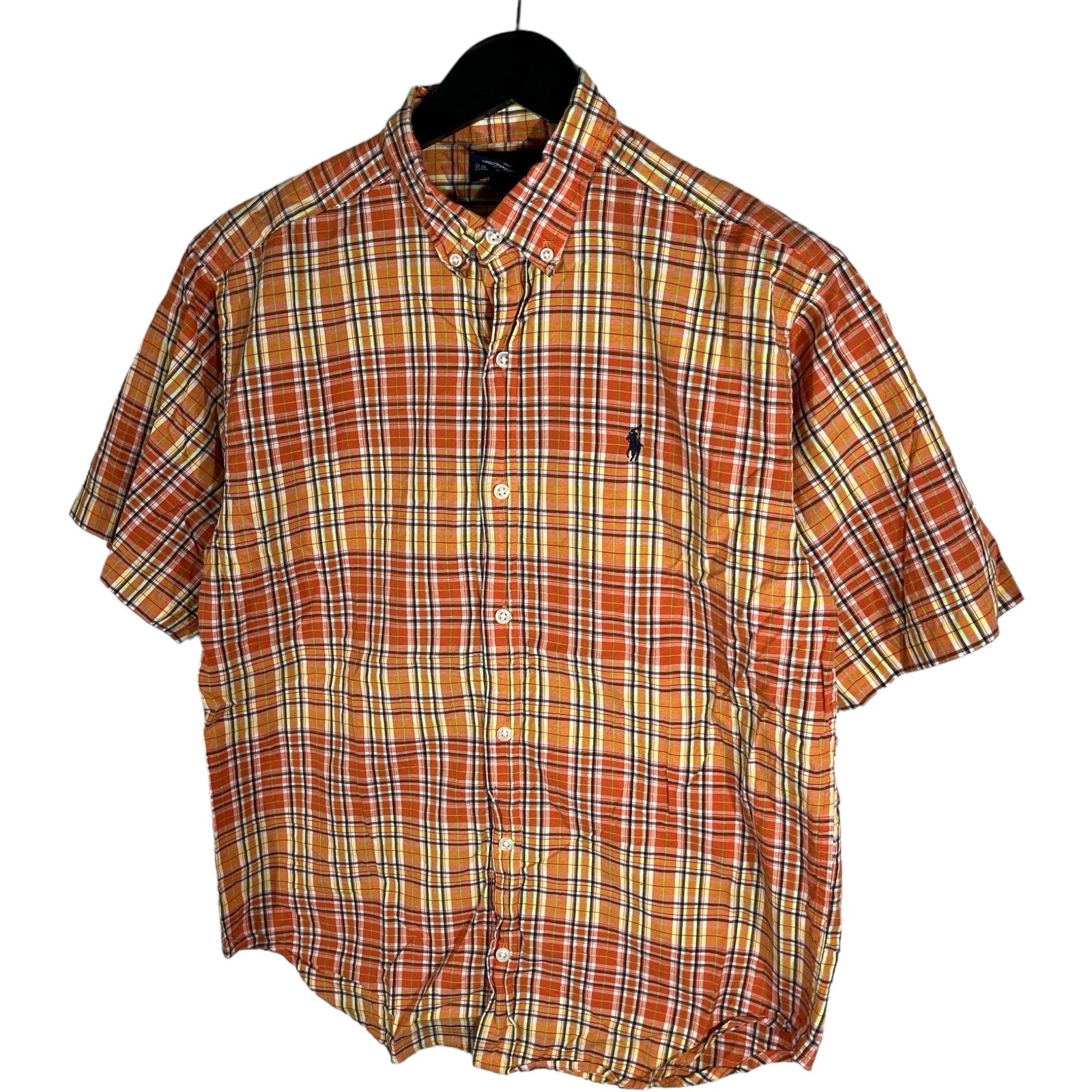 Collection of Youth Ralph Lauren Plaid Short Sleeve Button Down in a gallery layout