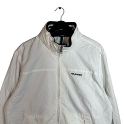 Collection of Y2K Tommy Hilfiger Full Zip Shell Jacket With Packable Hood in a gallery layout