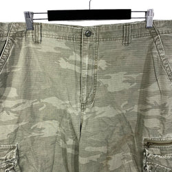 Collection of No Boundaries Camo Zip Fly Cargo Shorts in a gallery layout