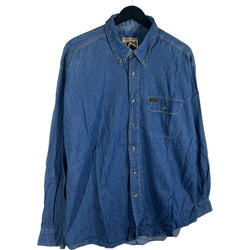 Collection of Woolrich Denim Long Sleeve Button Down in a gallery layout