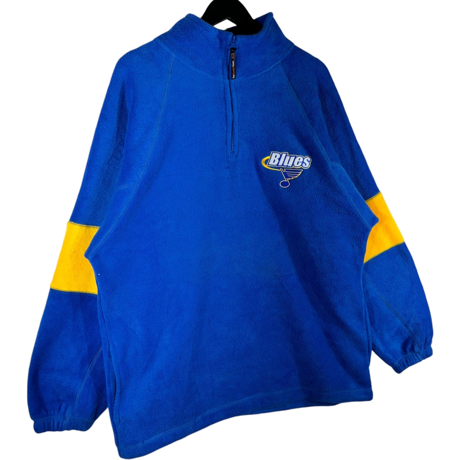 Collection of St. Louis Blues NHL 1/4 Zip Fleece in a gallery layout