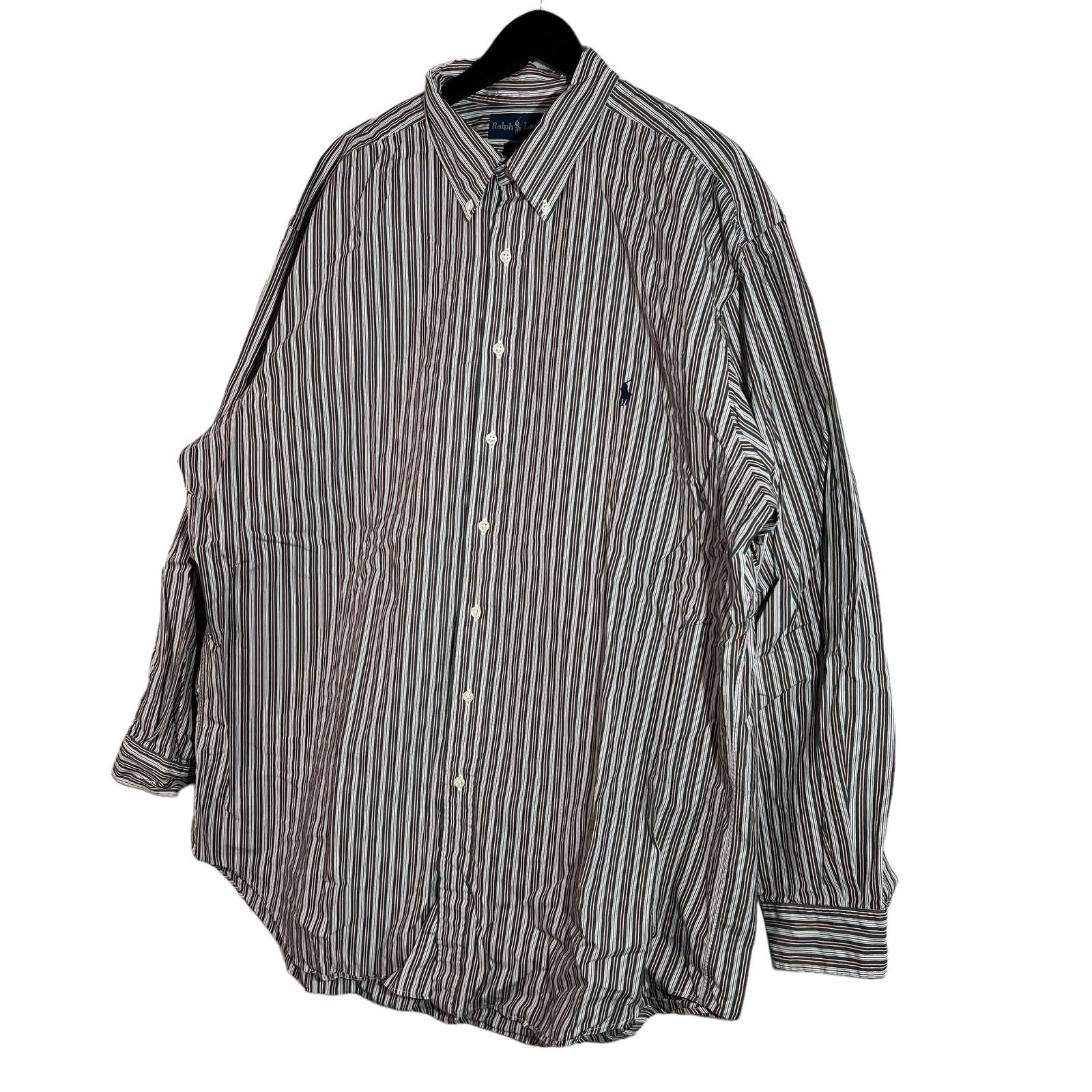 Collection of Ralph Lauren Stripes Long Sleeve Button Down in a gallery layout