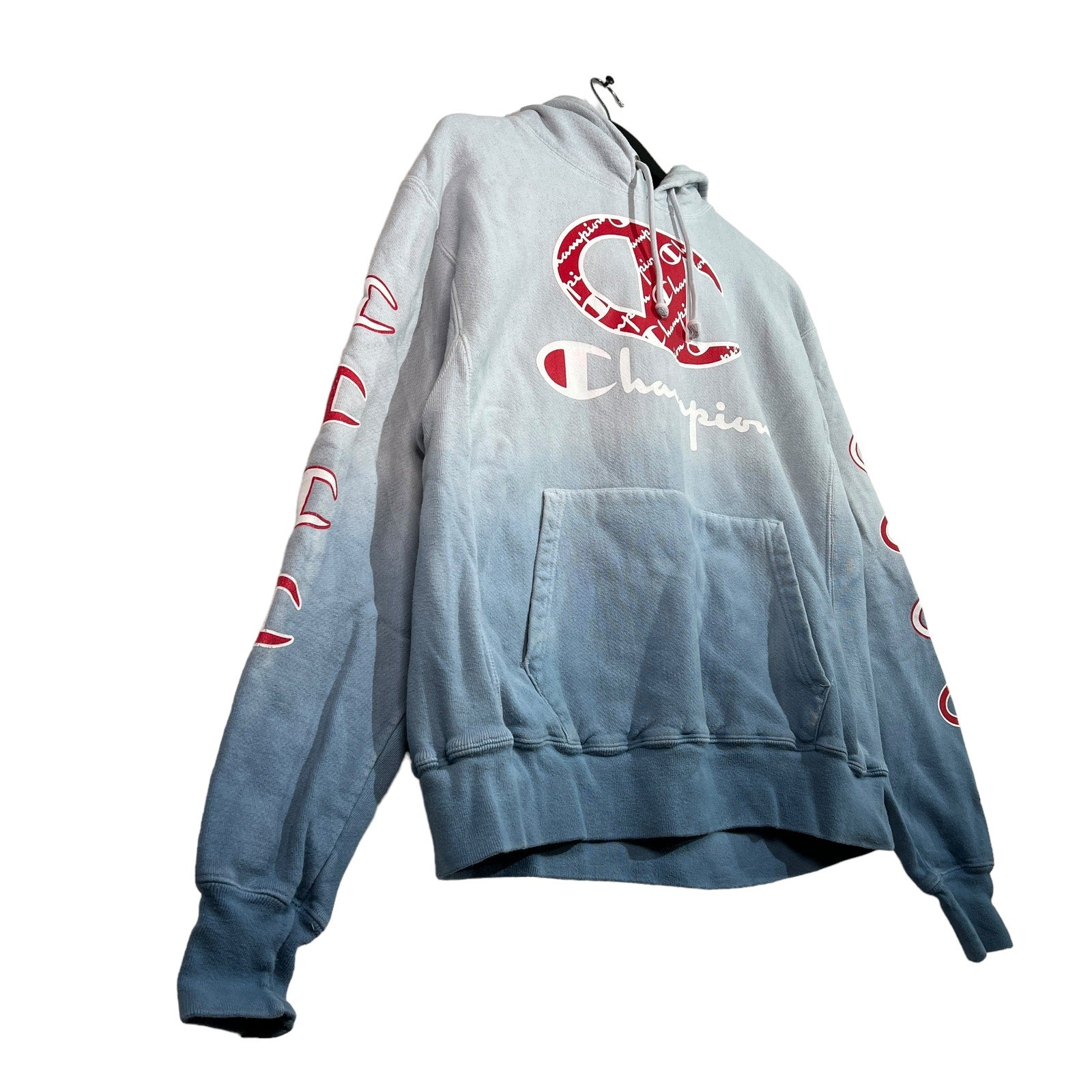 Collection of Champion Reverse Weave Logo Graphic Hoodie in a gallery layout