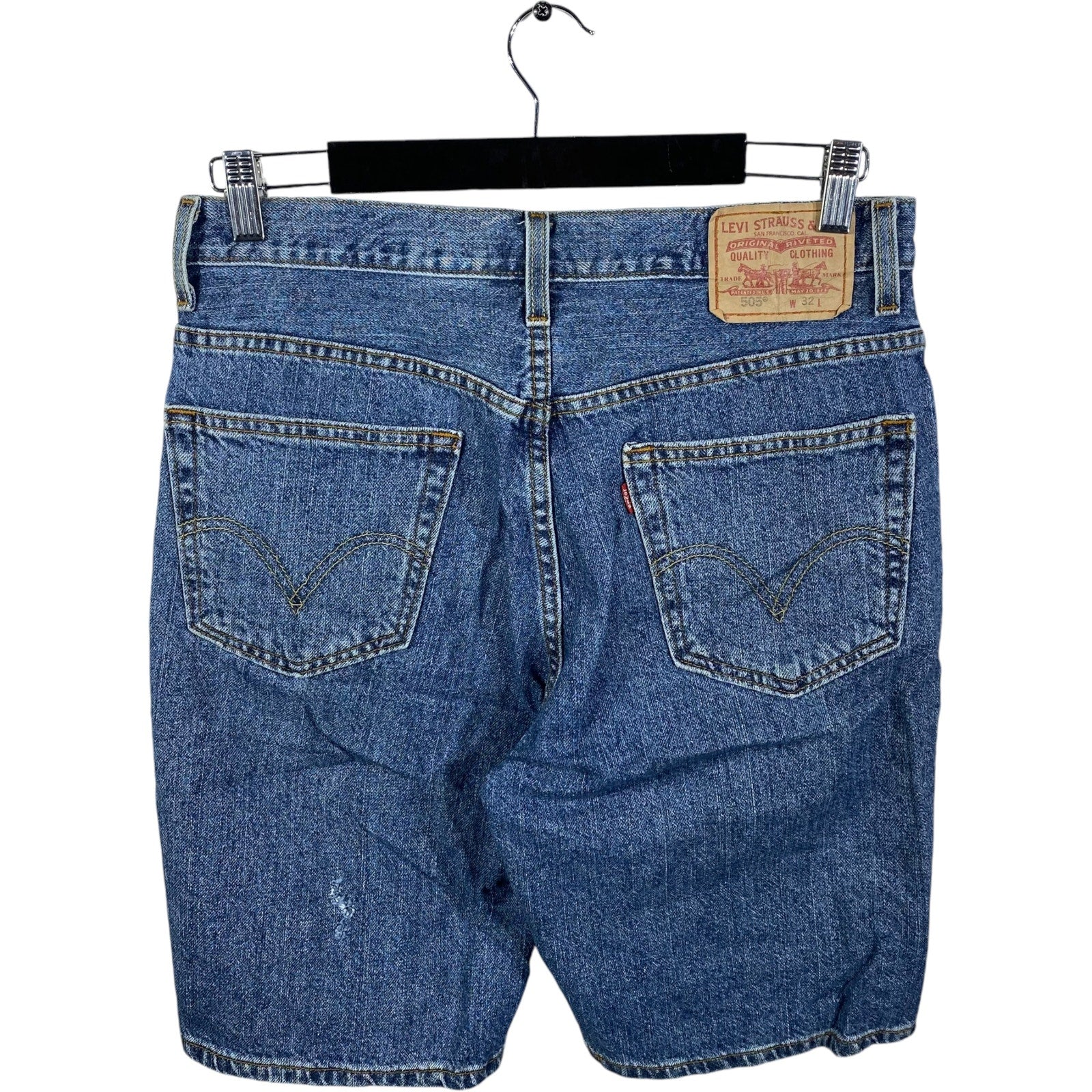 Collection of Levi's 505 Denim Shorts in a gallery layout