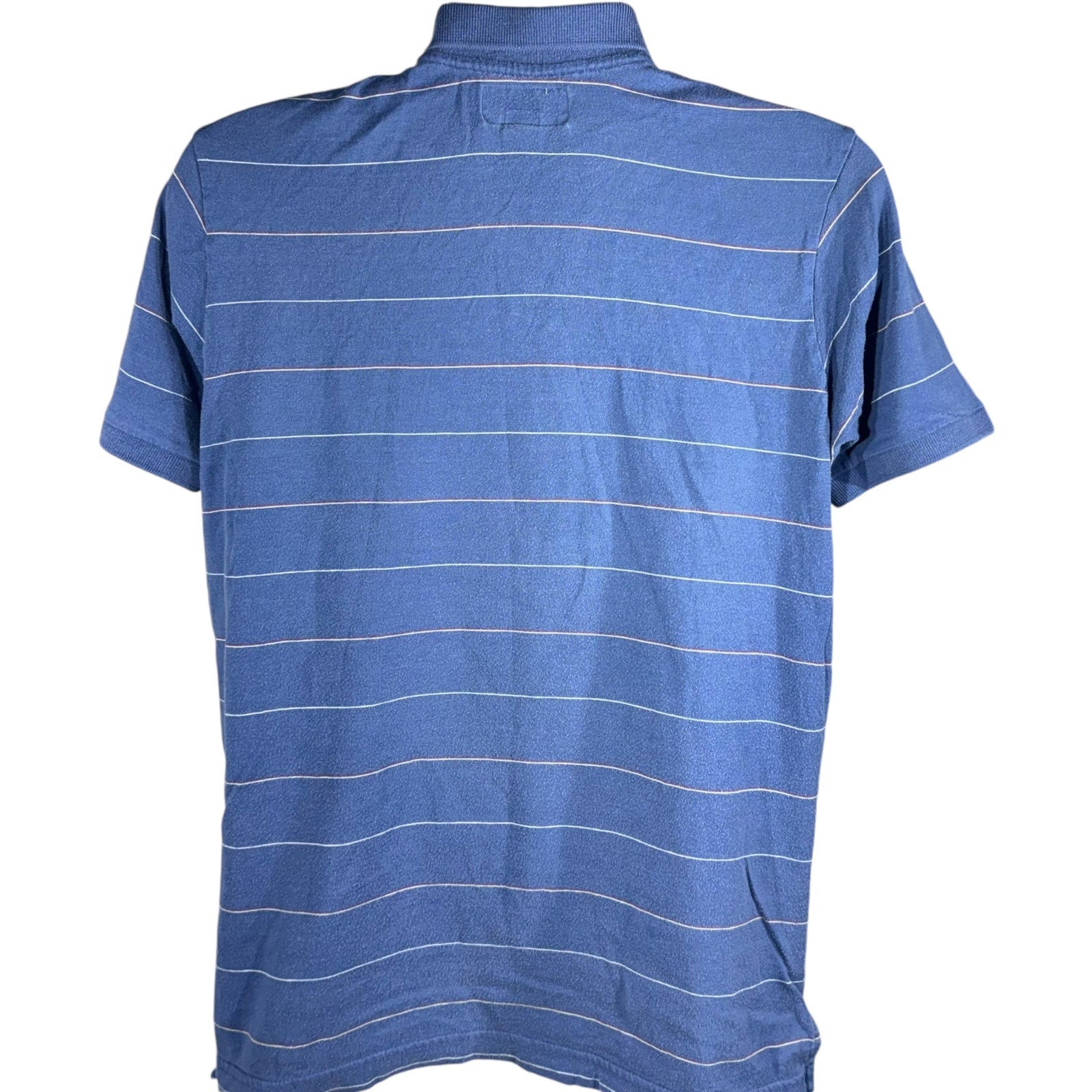 Collection of Abercrombie & Fitch Striped Short Sleeve Polo in a gallery layout