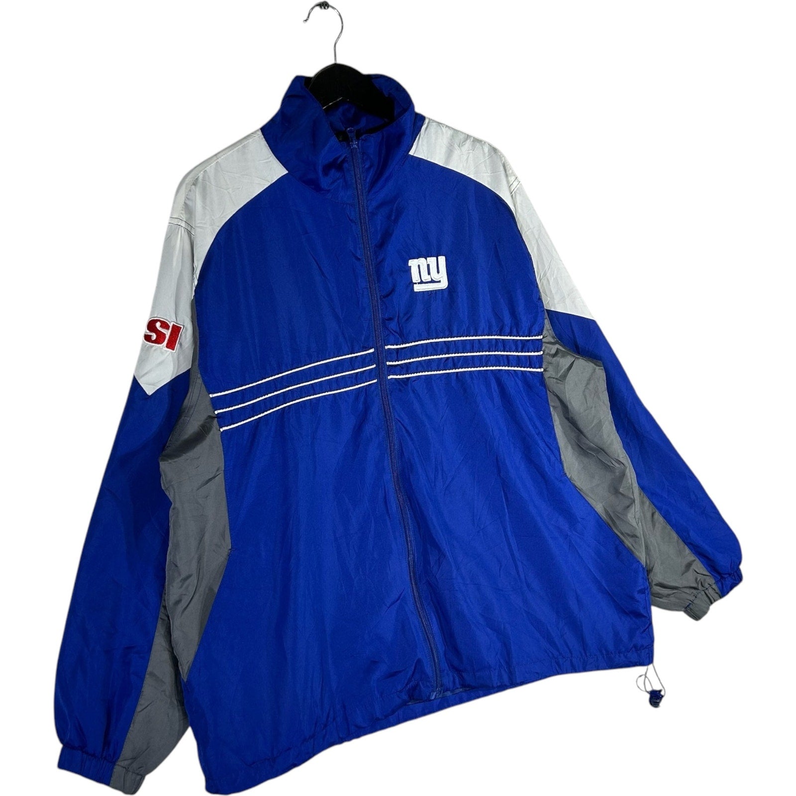 Collection of NFL NY Giants Full Zip-Up Nylon Light Jacket in a gallery layout