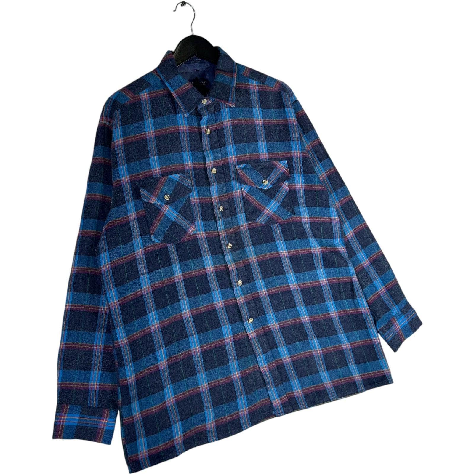 Collection of Van Heusen Plaid Button-Up Collared Flannel in a gallery layout