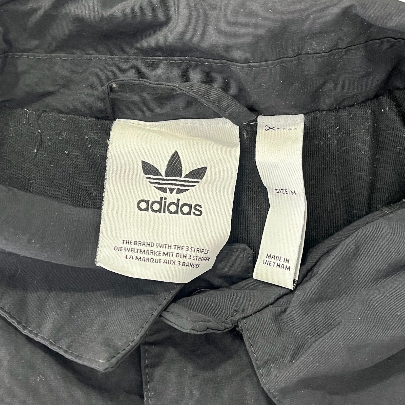 Collection of Adidas Button Down Nylon Jacket in a gallery layout