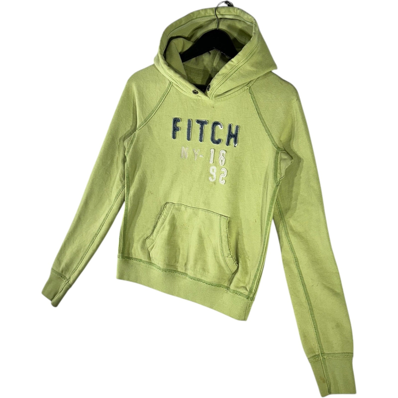 Collection of Women's Abercrombie & Fitch Spellout Logo Hoodie in a gallery layout