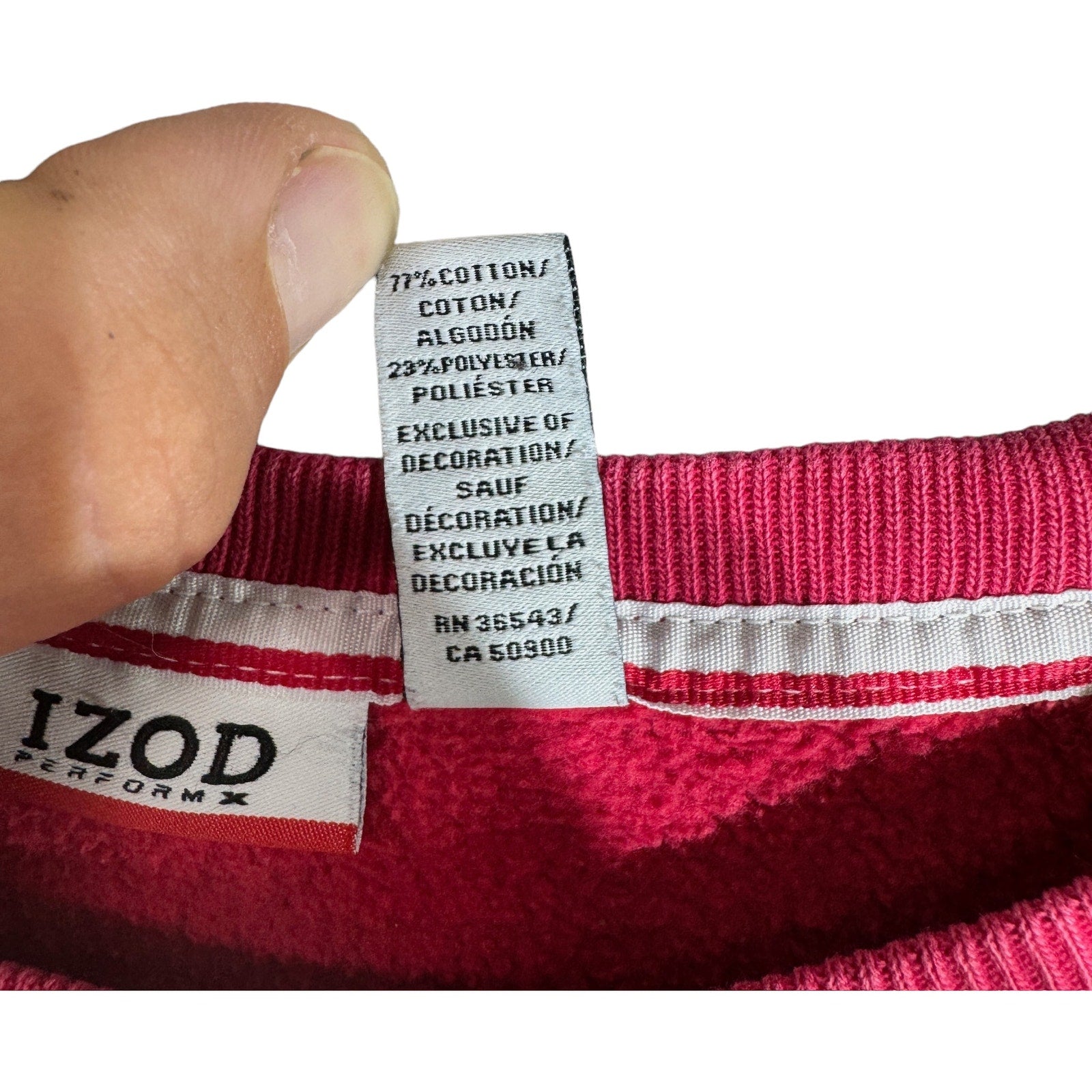 Collection of Izod Spellout Crewneck in a gallery layout