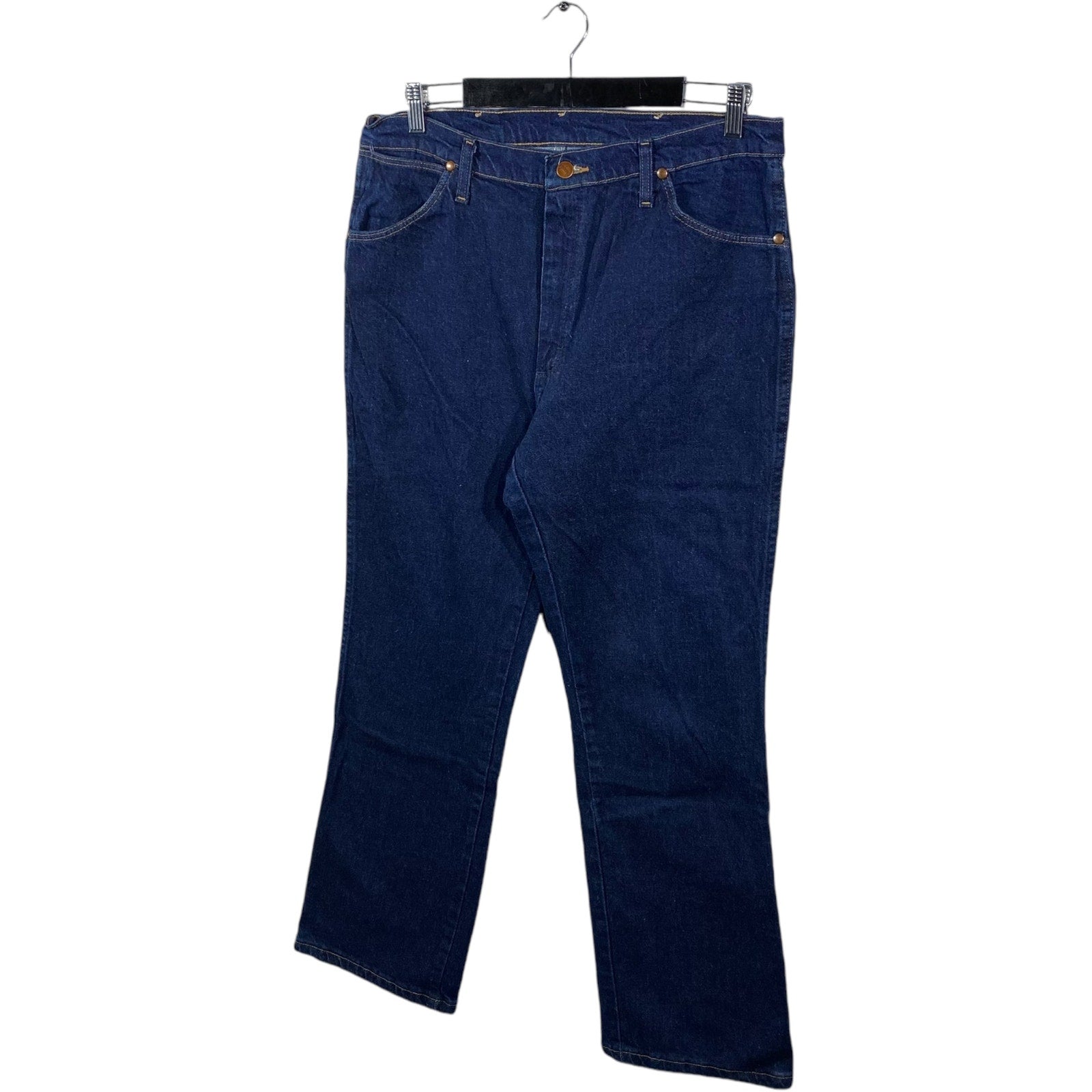 Collection of Wrangler 947 Straight Leg Denim Jeans 36 x 30 in a gallery layout