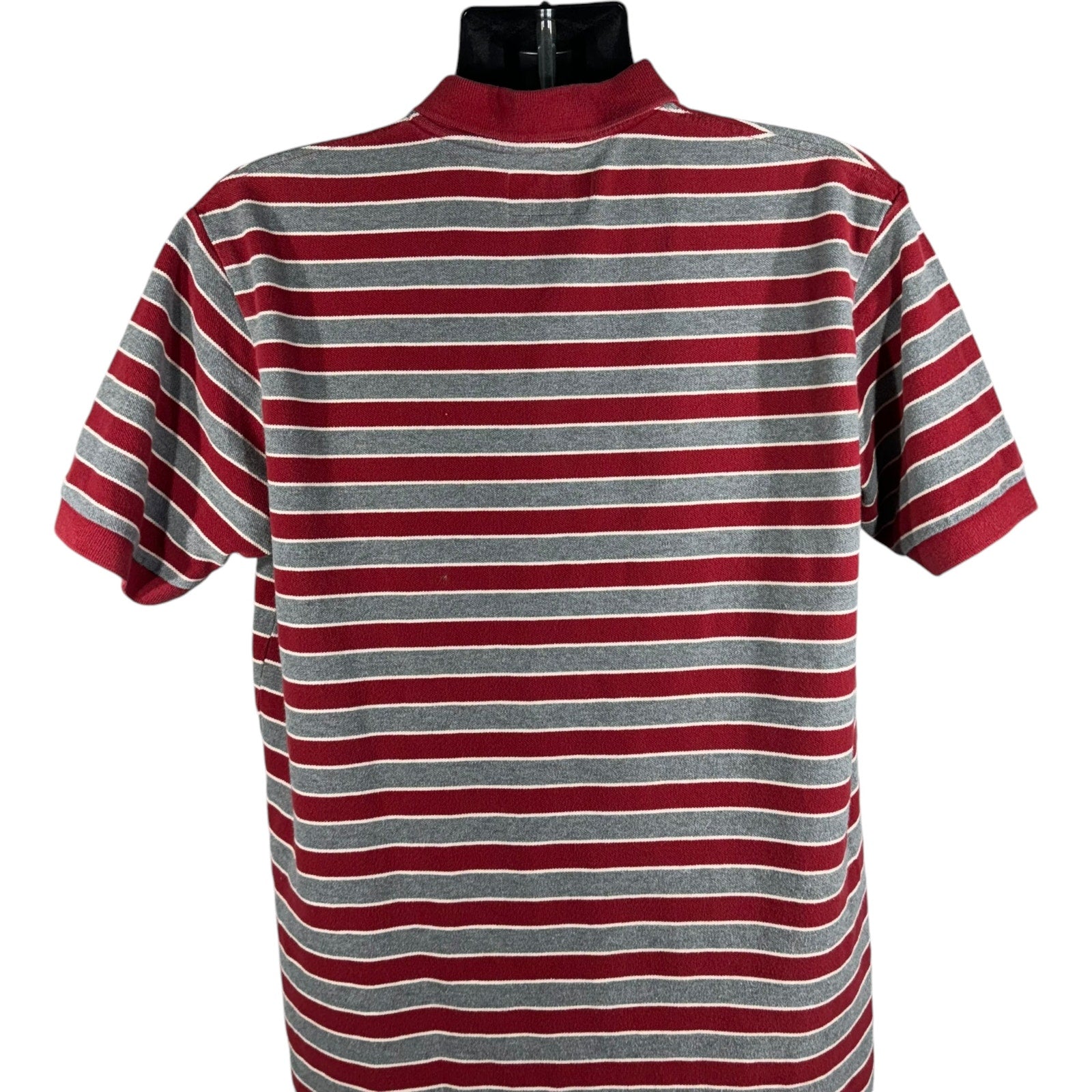 Collection of American Eagle Outfitters Striped Short Sleeve Polo in a gallery layout