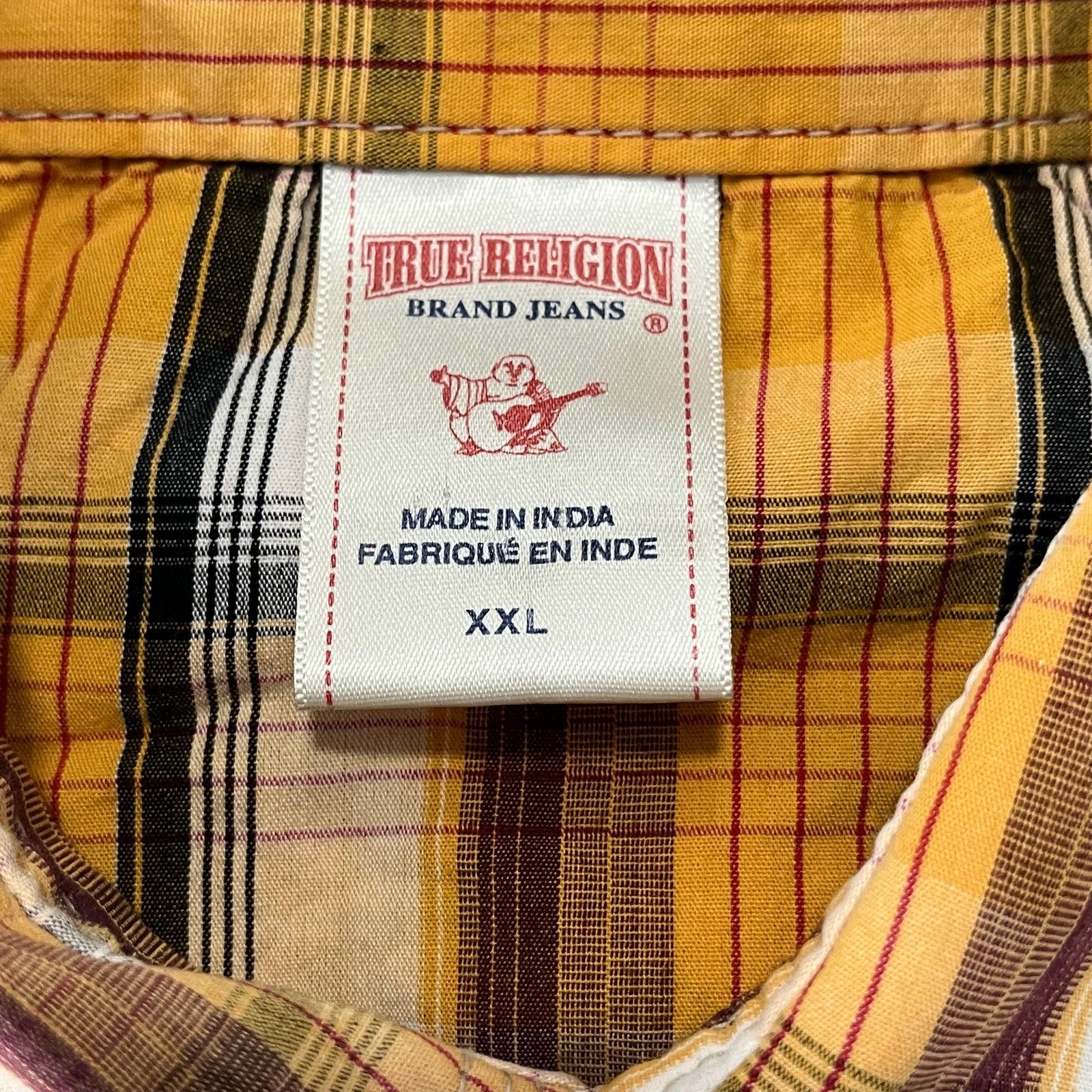 Collection of True Religion Plaid Long Sleeve Flannel in a gallery layout