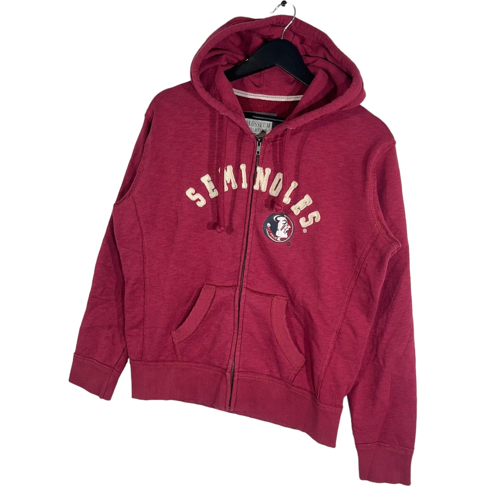 Collection of Florida State University Seminoles Spellout Full Zip Hoodie in a gallery layout