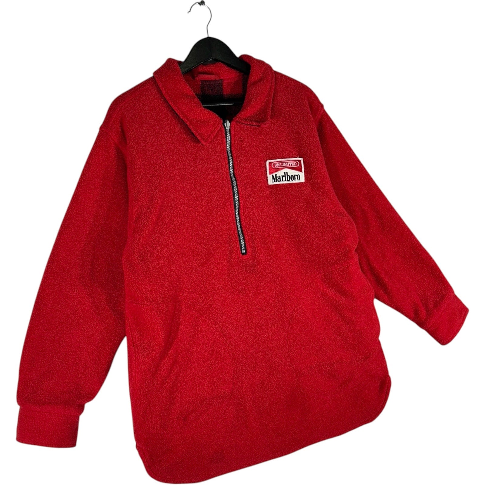 Collection of Vintage Marlboro 1/4 Zip Collared Fleece 90s in a gallery layout