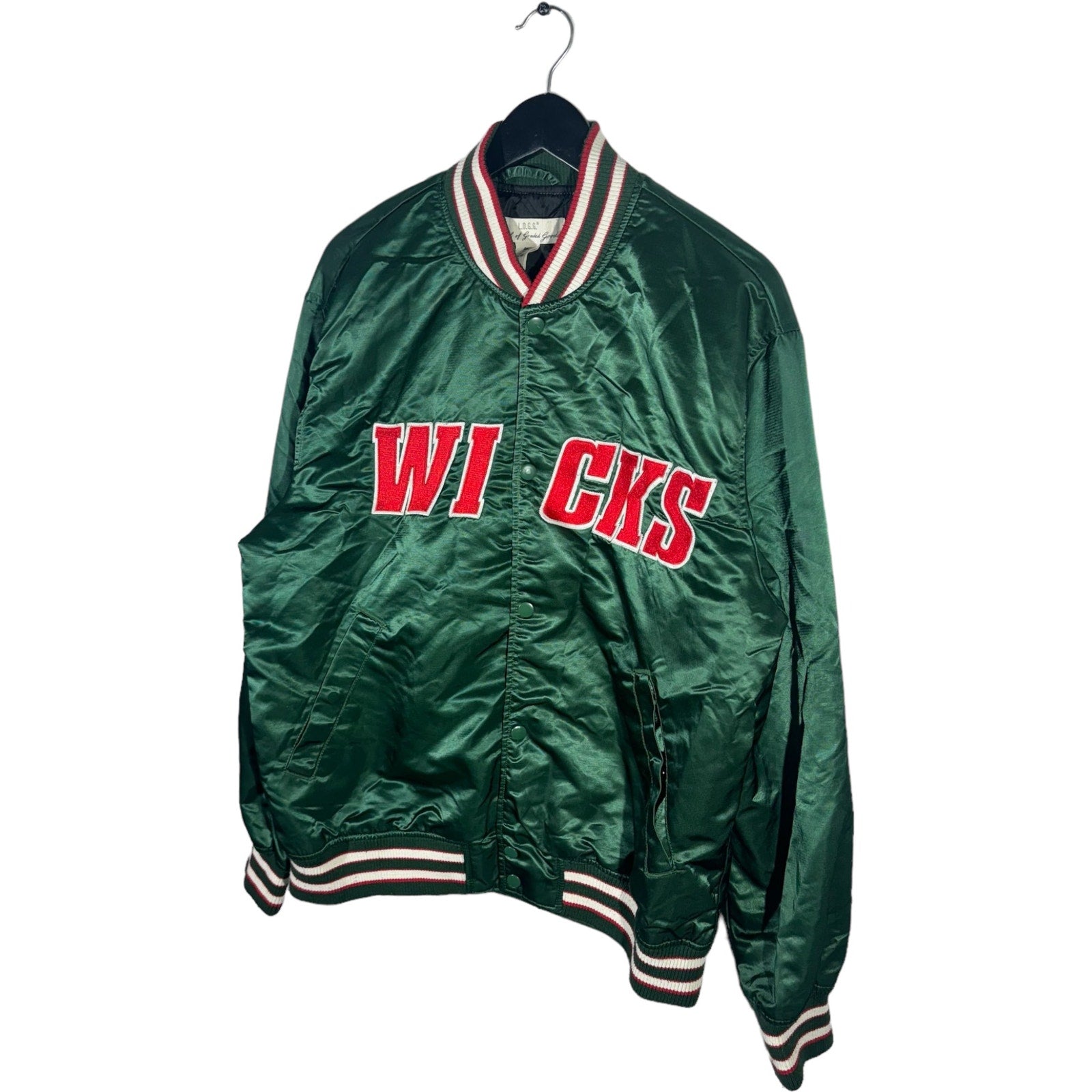 Collection of Wicks Satin Bomber Jacket in a gallery layout
