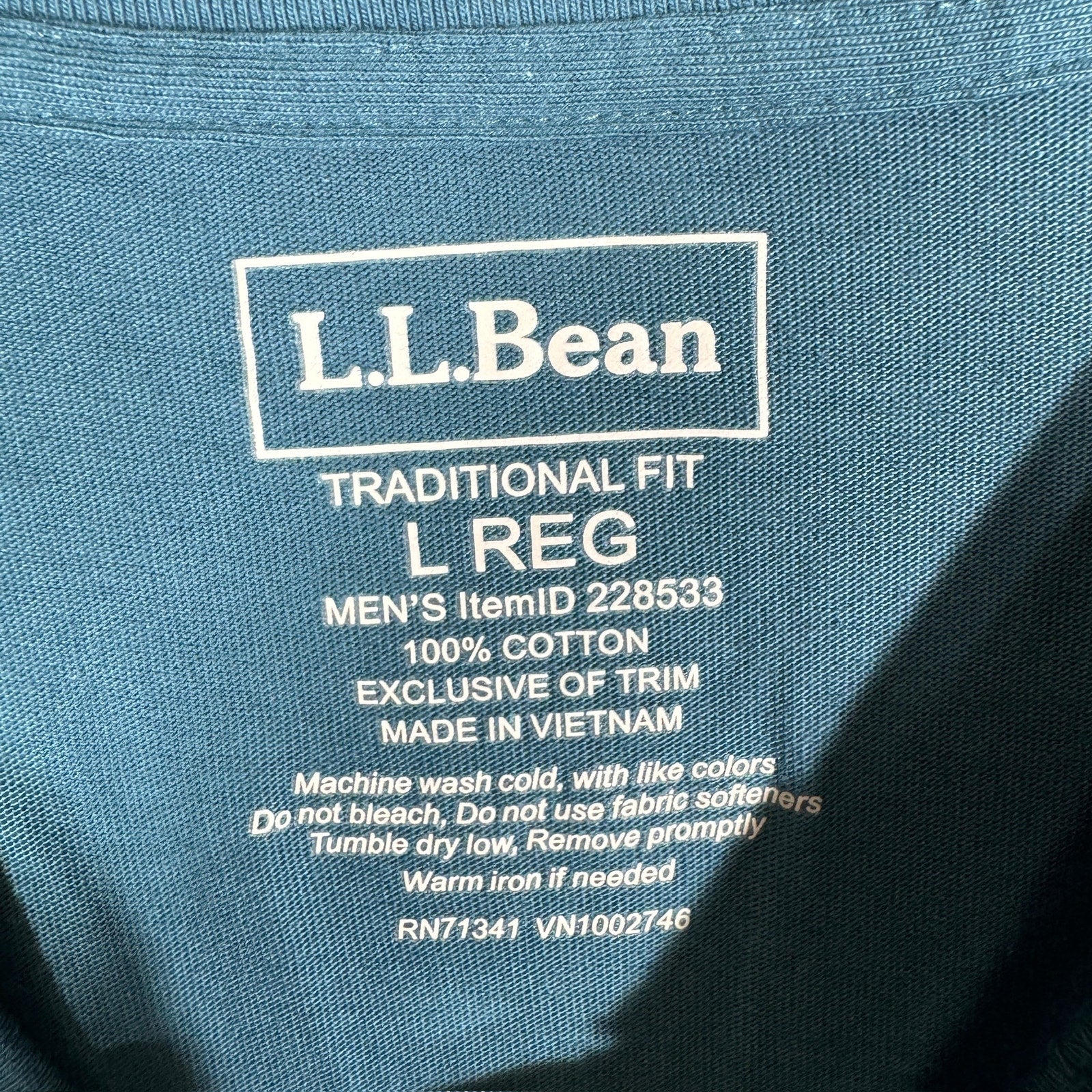 Collection of L.L. Bean Henley Long Sleeve in a gallery layout