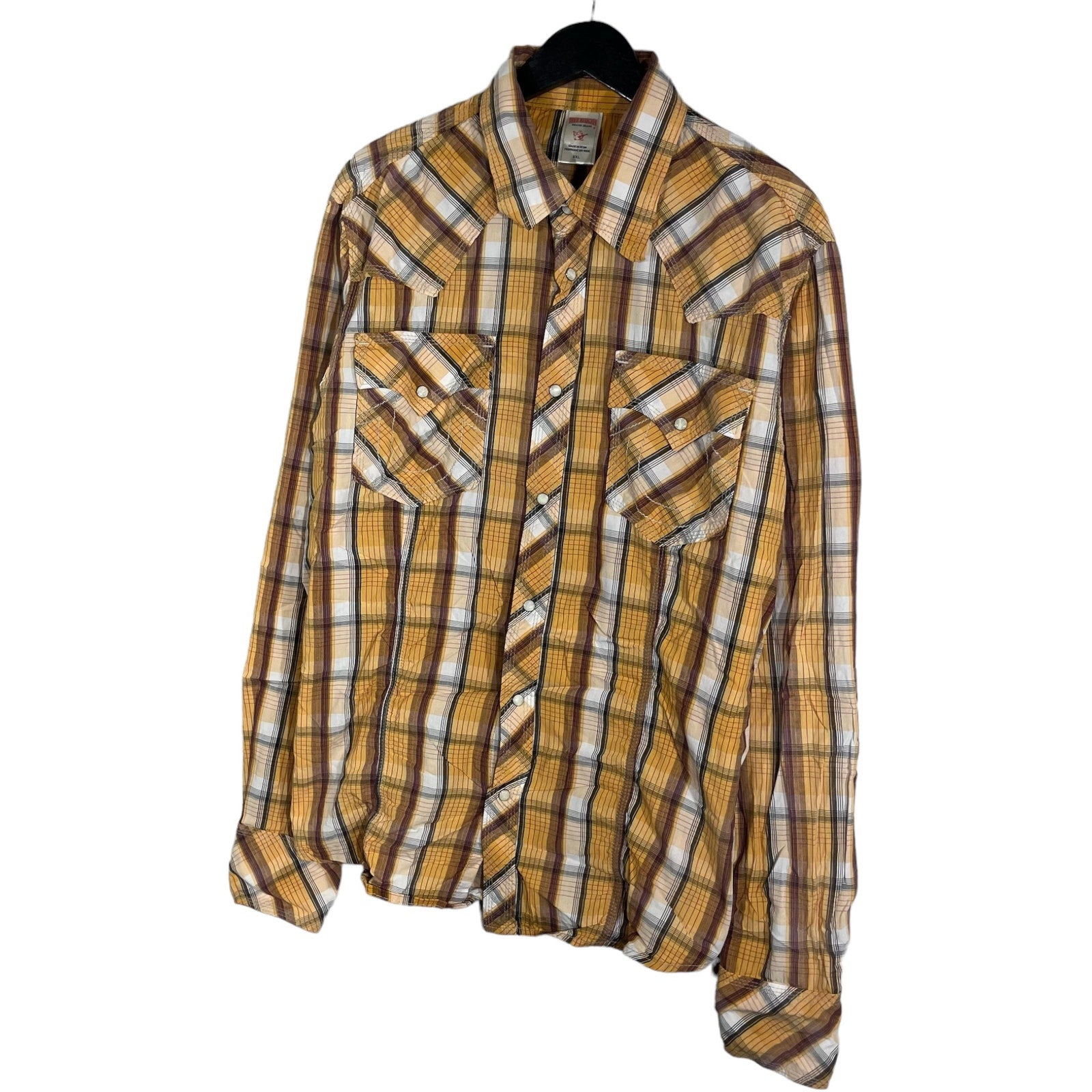 Collection of True Religion Plaid Long Sleeve Flannel in a gallery layout