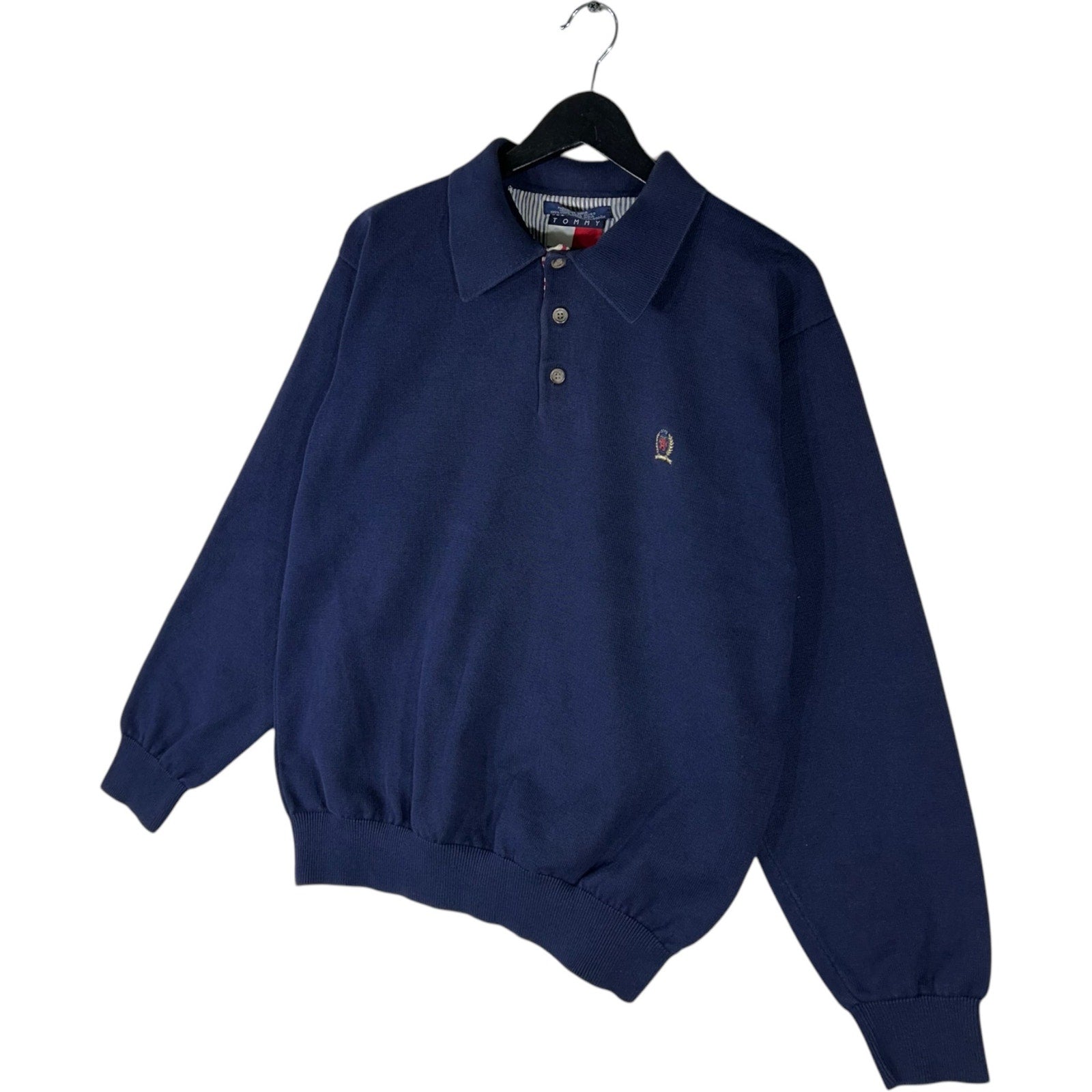 Collection of Tommy Hilfiger Long Sleeve Polo Sweater in a gallery layout