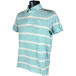 Collection of Abercrombie & Fitch Striped Short Sleeve Polo in a gallery layout