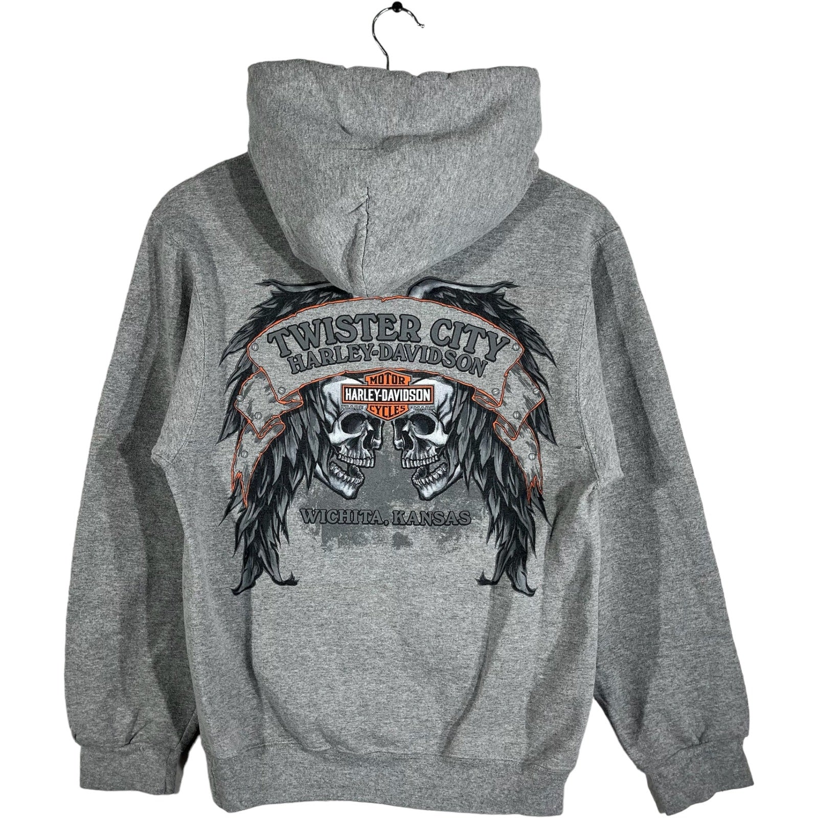 Collection of Harley Davidson Twister City Wichita, Kansas Pullover Hoodie in a gallery layout